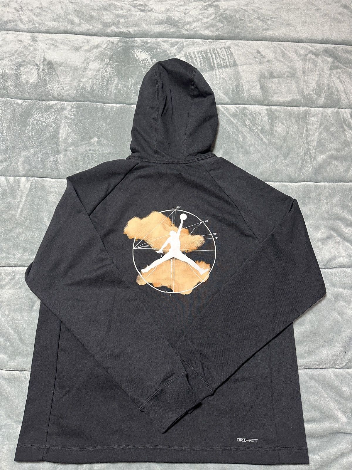 Jordan Brand × Nike New Jordan Dri-Fit Sport Size XL Black Graphic Fleece Hoodie Size US XL / EU 56 / 4 - 7 Thumbnail