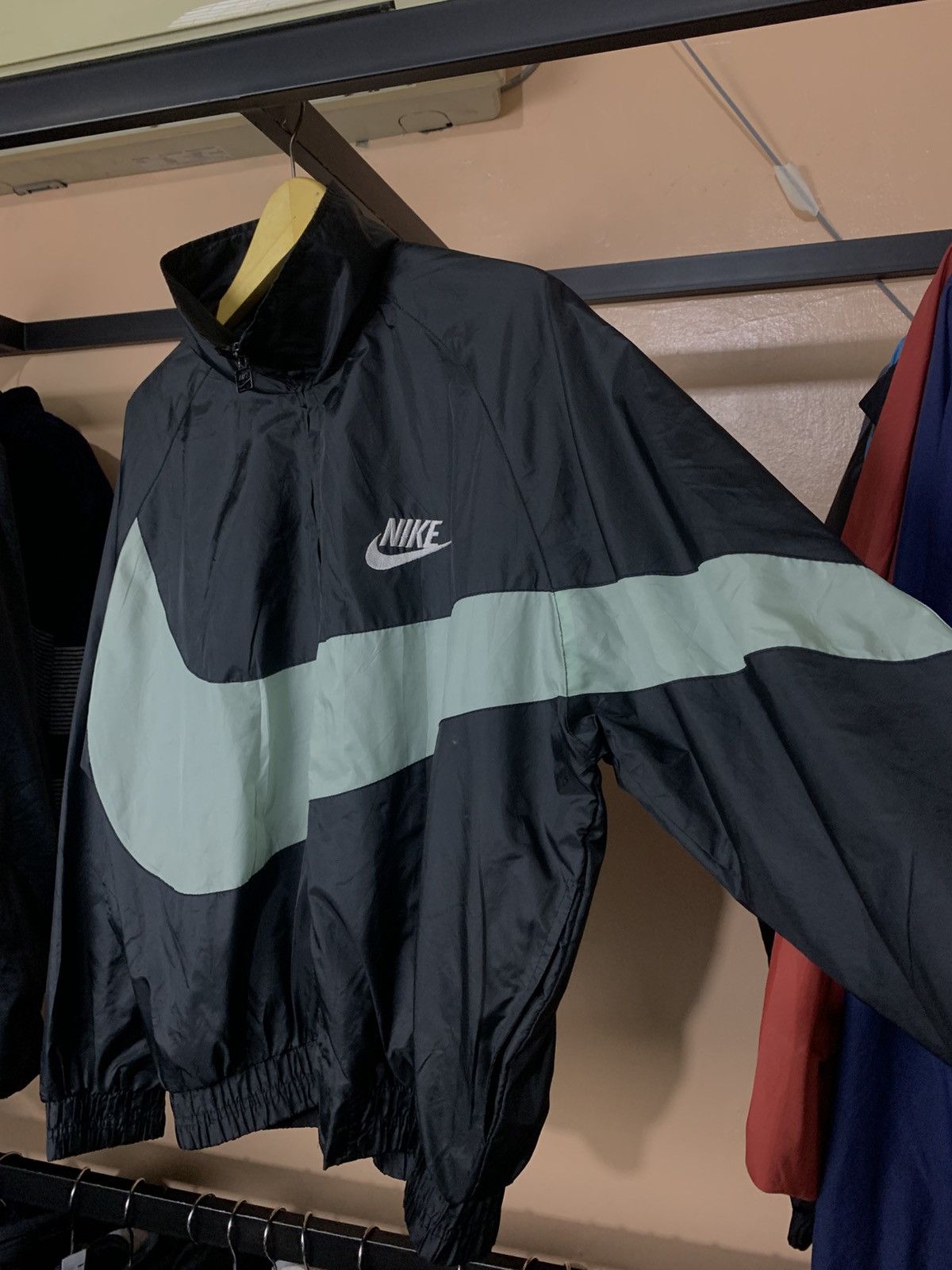 Nike 🐍 SOLD 🐍Vintage 90s Nike Big Swoosh Winbreaker Jacket 🔥 Size US M / EU 48-50 / 2 - 3 Thumbnail