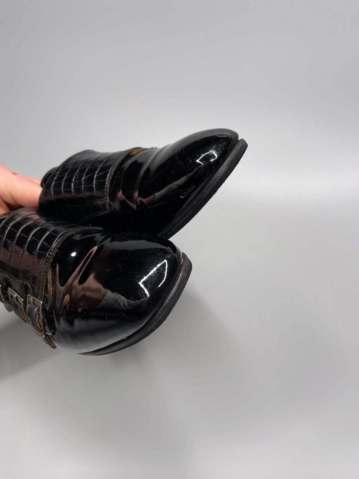 Santoni Santoni Triple Monk Strap Shoes Double Monk Strap Size US 6 / IT 36 - 8 Thumbnail