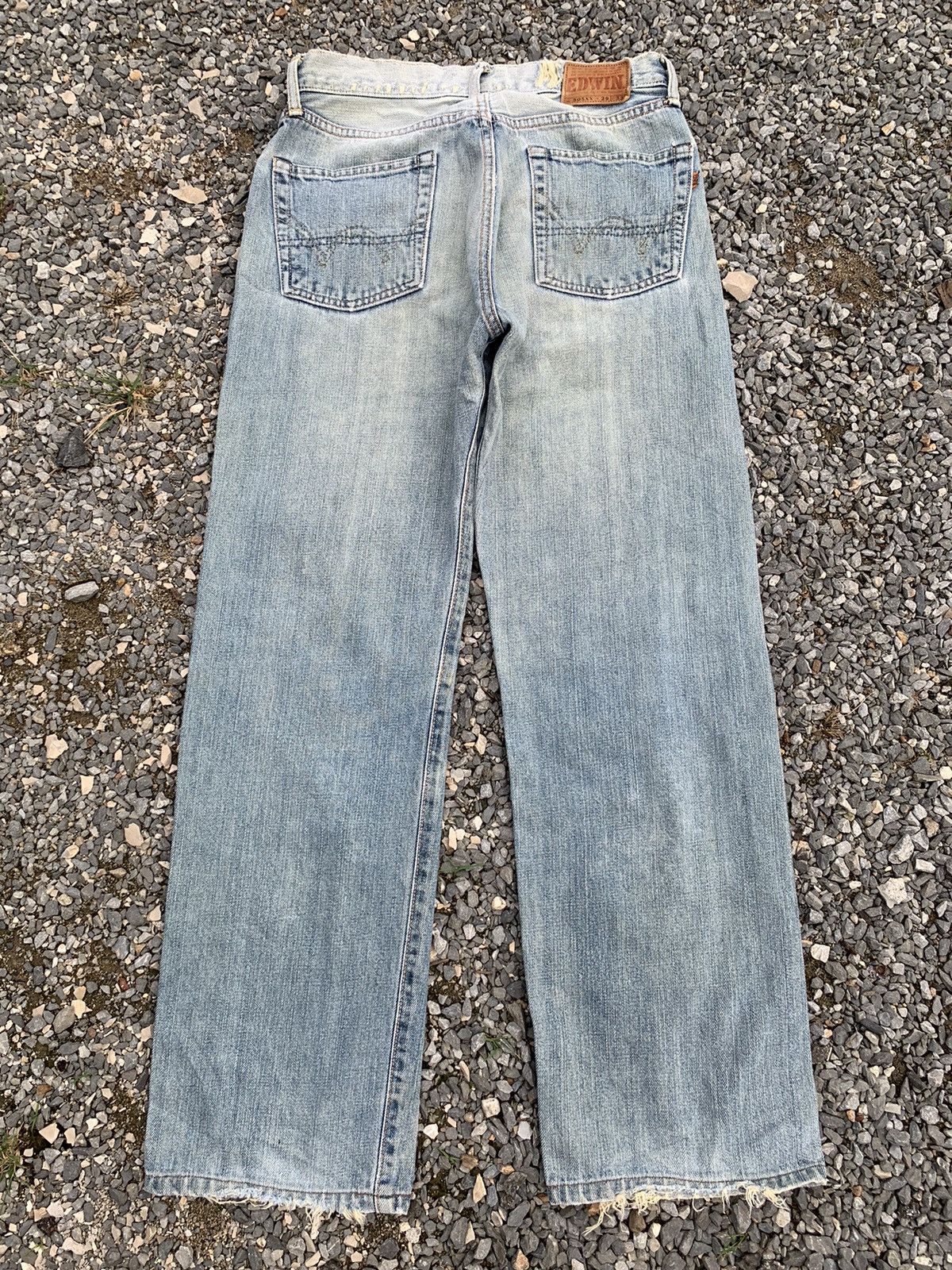 Kapital VINTAGE EDWIN 505 SELVEDGE FADED & RUSTY DISTRESSED DENIM Size US 28 / EU 44 - 2 Thumbnail