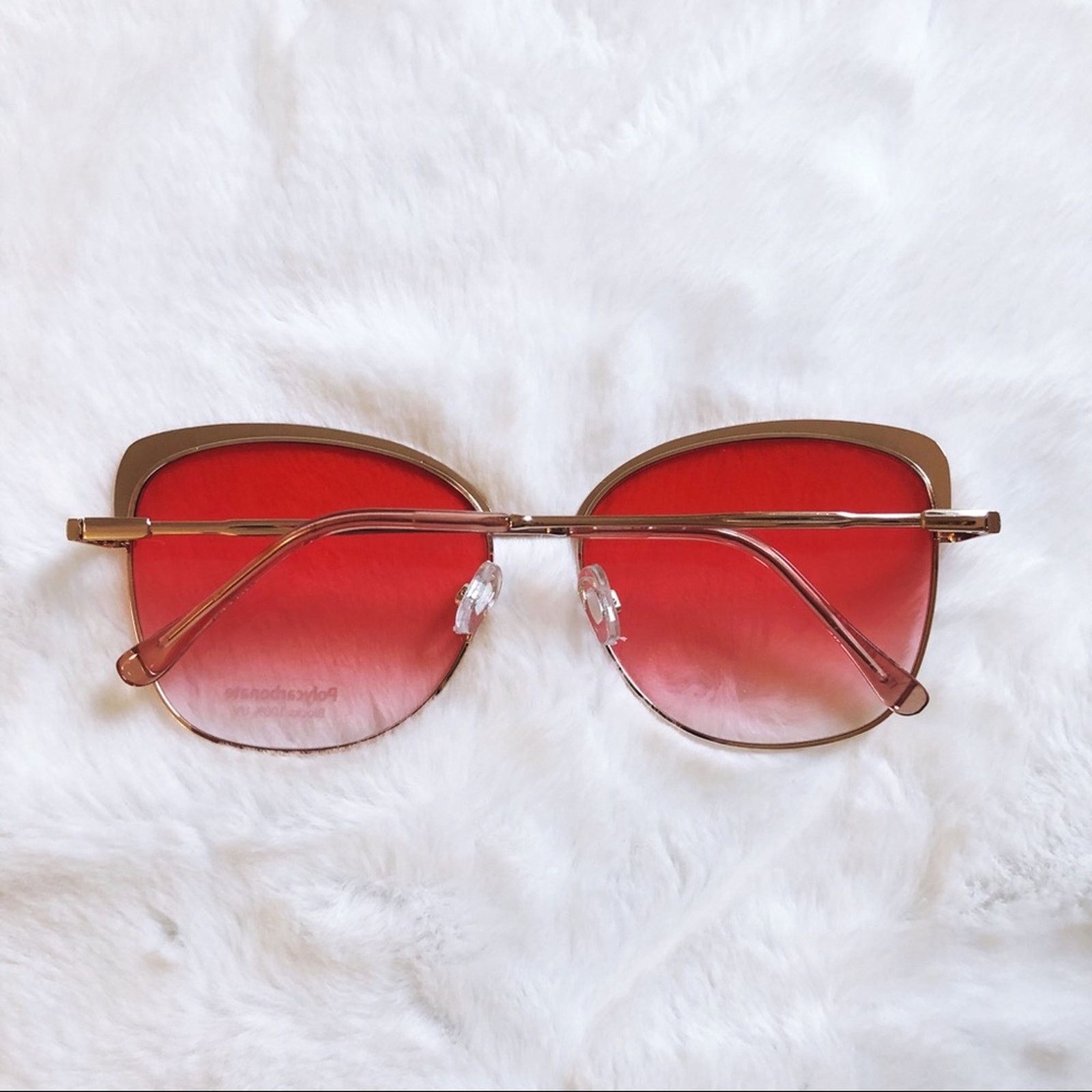 Other Robbie Pink Full Rim Retro Cat Eye Sunglasses Size ONE SIZE - 8 Thumbnail
