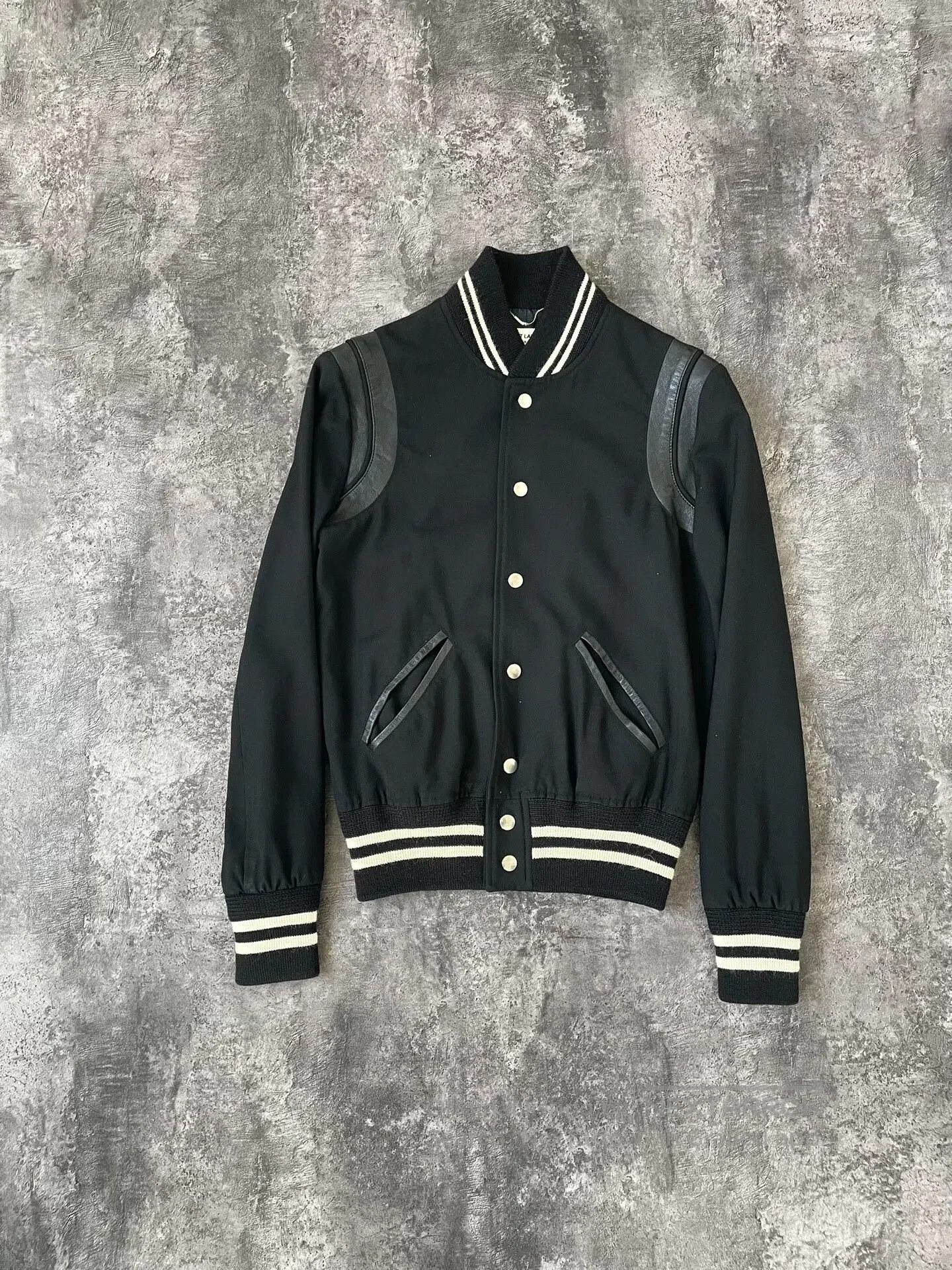 Saint Laurent Paris Saint Laurent Black Baseball Jacket. Size US XS / EU 42 / 0 - 1 Thumbnail