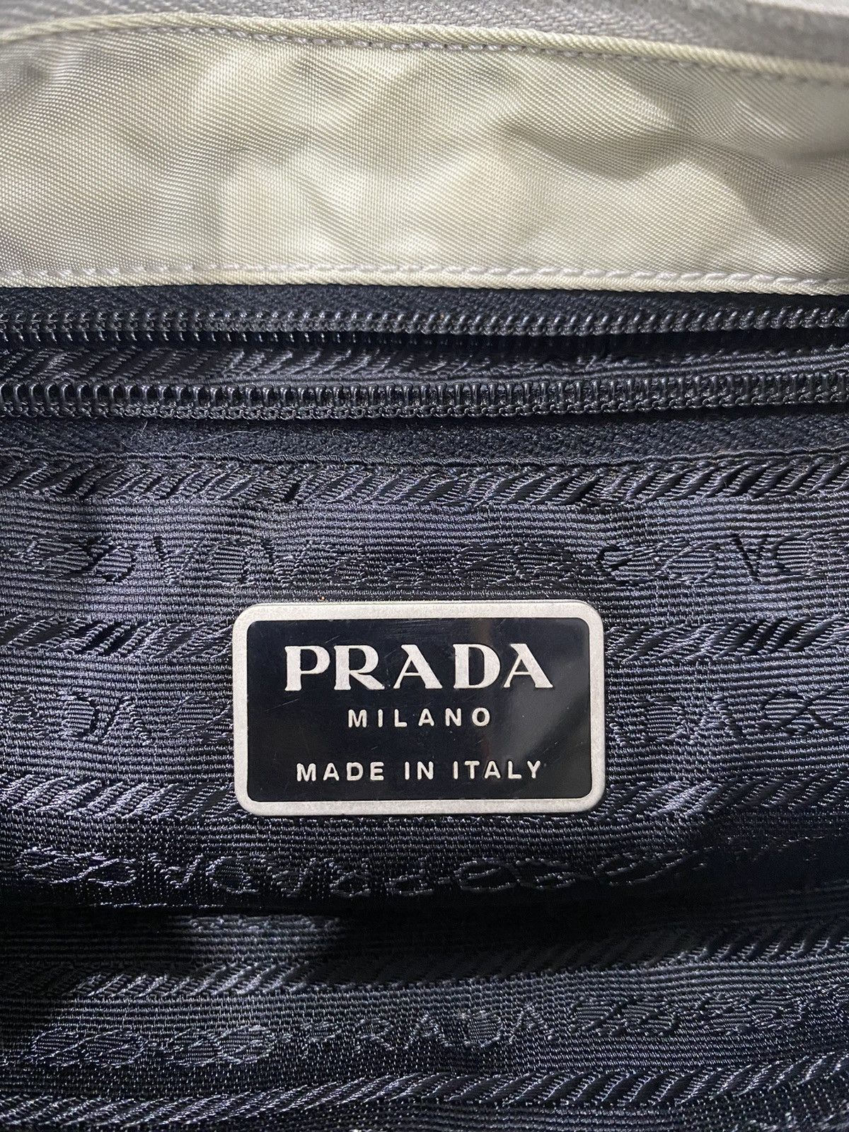 Prada AUTHENTIC PRADA BORSA IN TESSUTO MARE HAND BAG MADE IN ITALY Size ONE SIZE - 7 Thumbnail