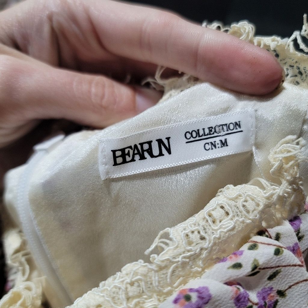 Other EUC Bearun Romantic Cottagecore Floral Mini Dress Size XS / US 0-2 / IT 36-38 - 6 Thumbnail