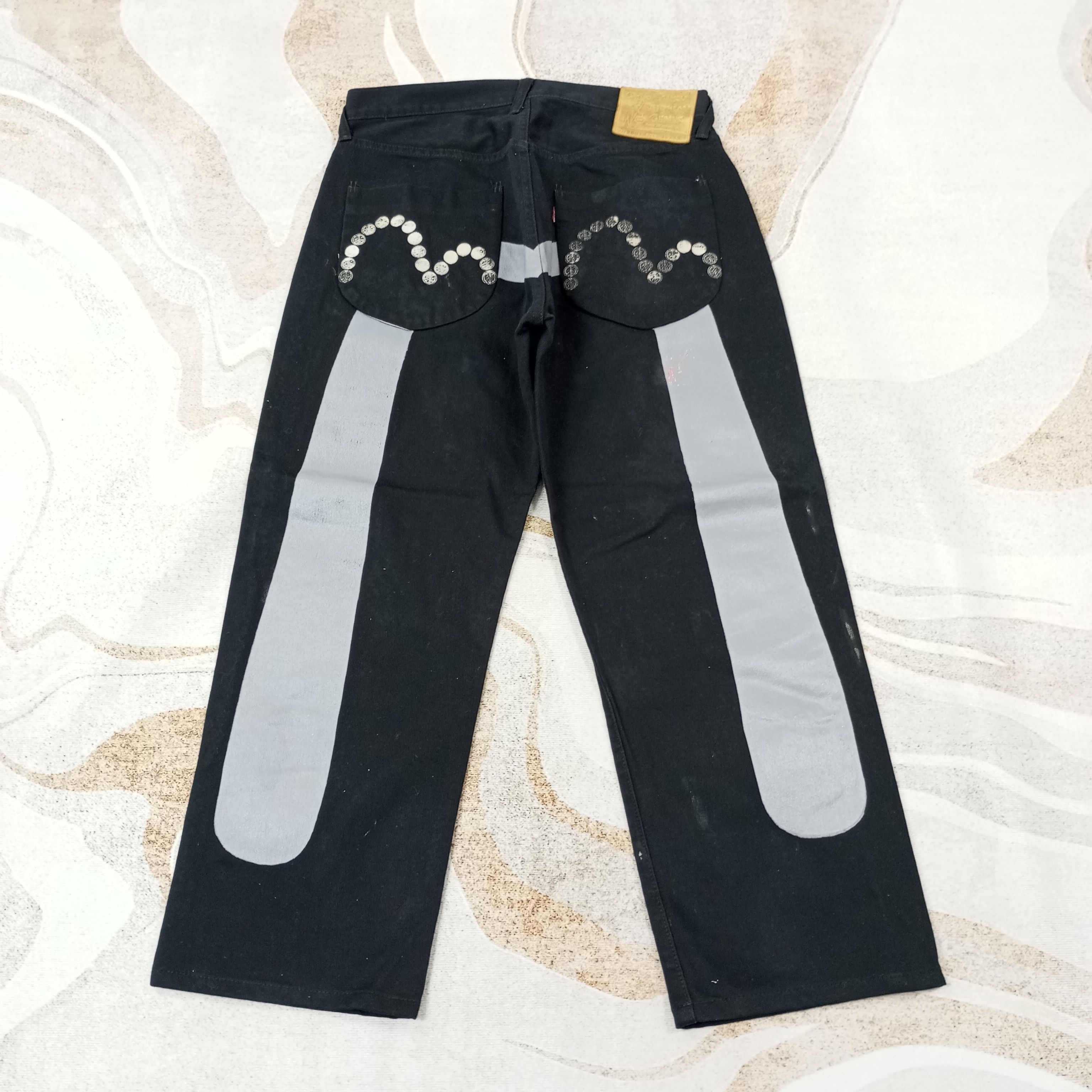 Japanese Brand Evisu Streetwear Custom Daicock Pants c235n3 Size US 32 / EU 48 - 1 Thumbnail