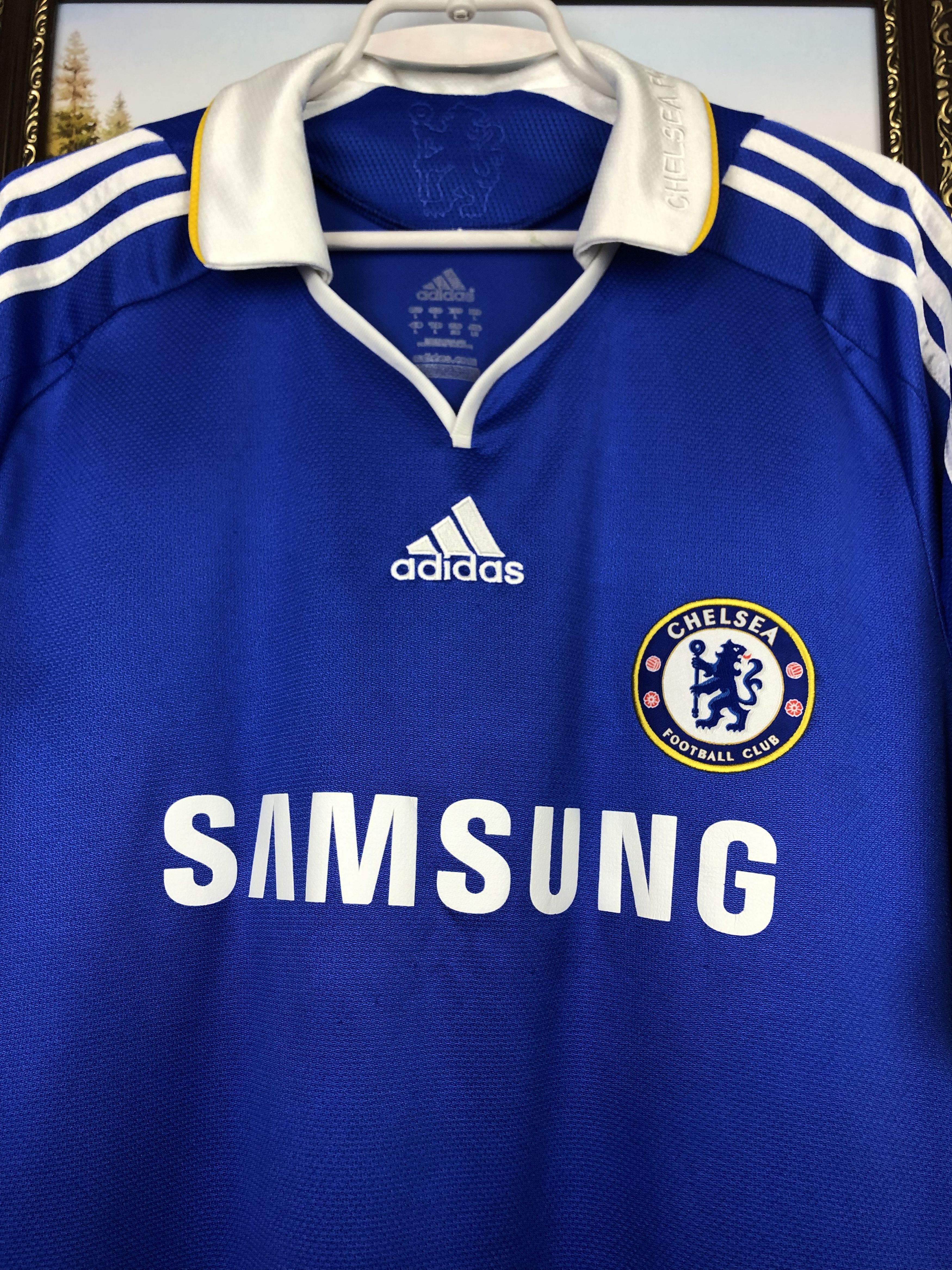 Adidas Chelsea Home football shirt 2008 Soccer Adidas Jersey Trikot Size US L / EU 52-54 / 3 - 3 Thumbnail