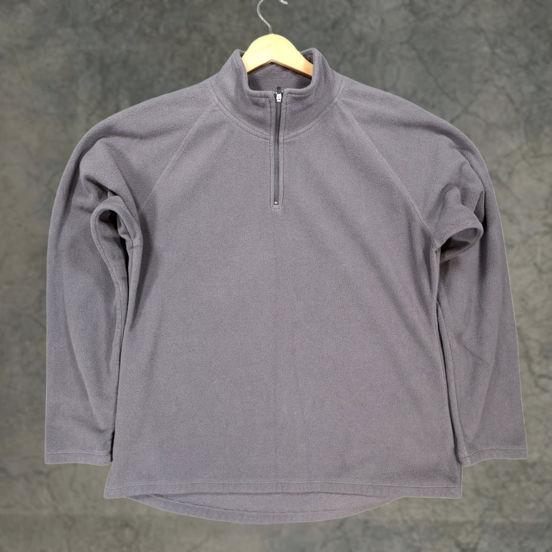 Champion Champion C9 Quarter Zip Fleece Pullover Mens XL Gray Raglan Sleeve Size US XL / EU 56 / 4 - 1 Thumbnail