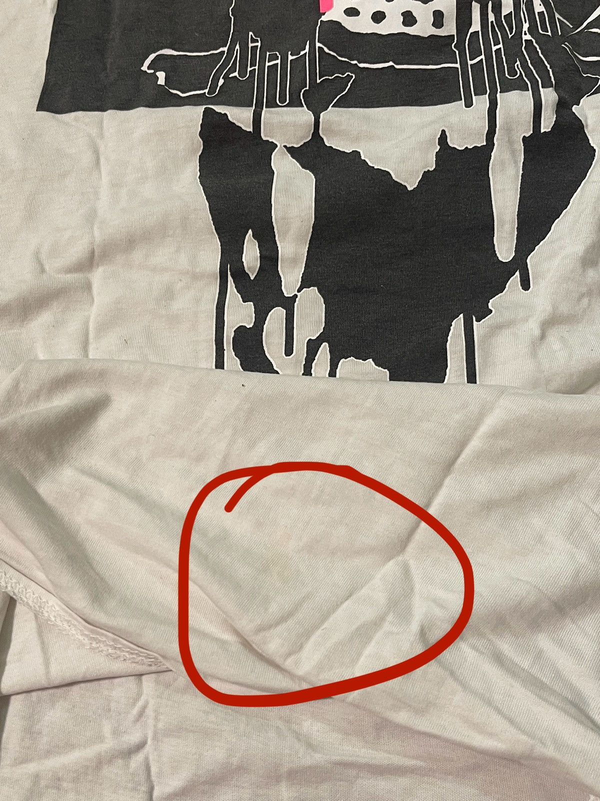 Band Tees Drain Gang 2022 White Raglan Tour Tee Size Medium Size US M / EU 48-50 / 2 - 5 Thumbnail