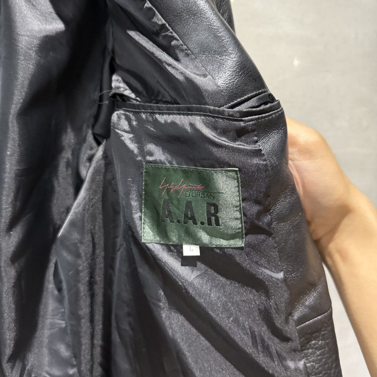 Yohji Yamamoto Vintage Yohji Yamamoto Leather Jacket Size US L / EU 52-54 / 3 - 7 Thumbnail