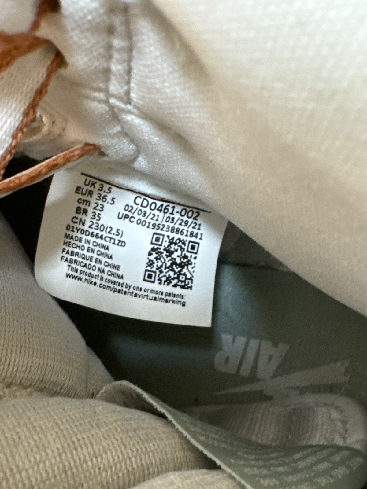 Jordan Brand Air Jordan 1 High Retro OG Seafoam Size US 6 / IT 36 - 10 Thumbnail