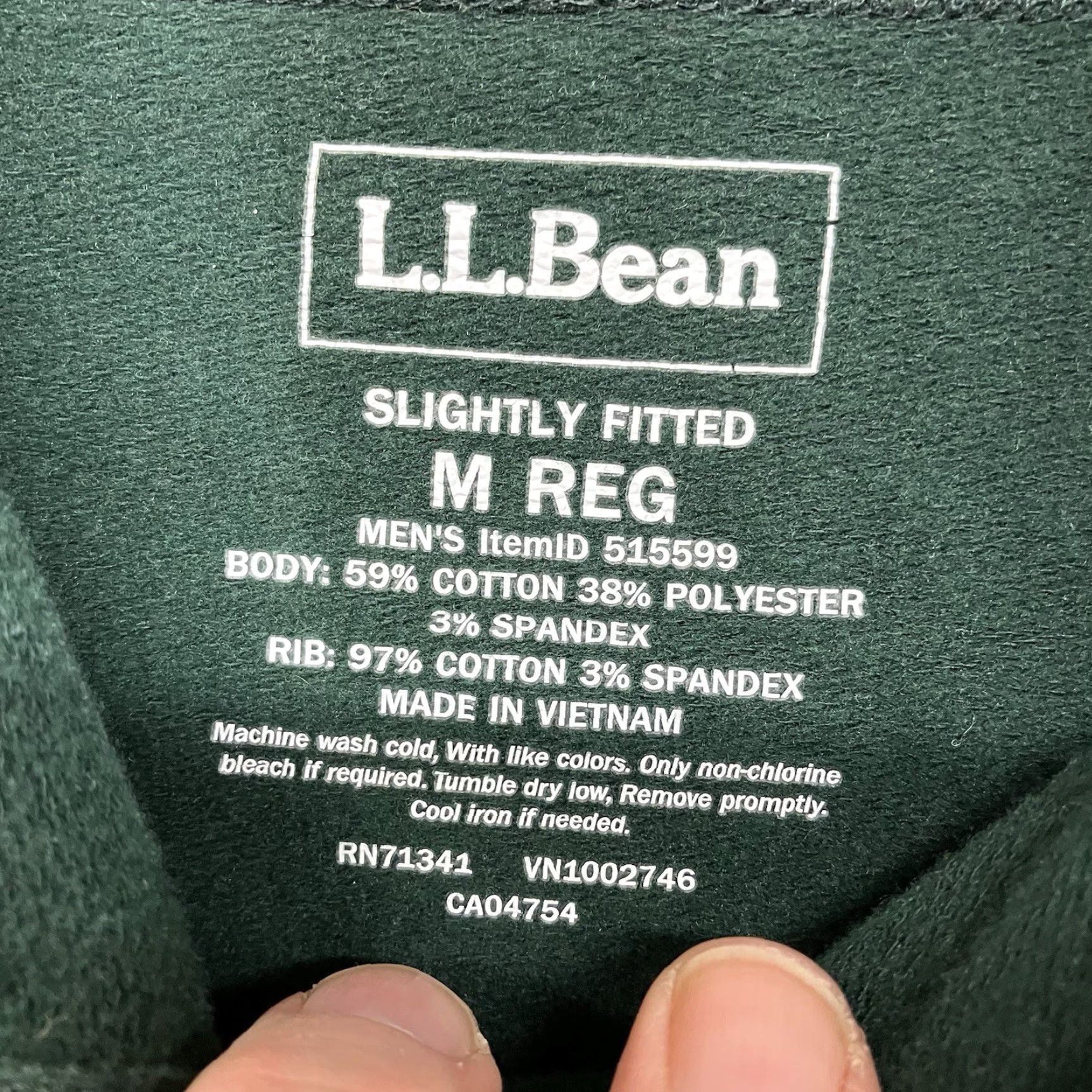 Vintage L.L Bean Hoodie Mens M Green Graphic Pullover Size US M / EU 48-50 / 2 - 4 Thumbnail