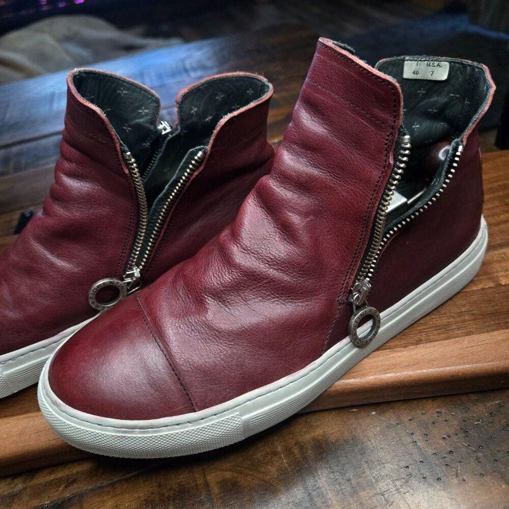 Designer Florentini + Baker Bret Sneaker Womens Size 7 Leather DS1 Size US 7 / IT 37 - 6 Thumbnail