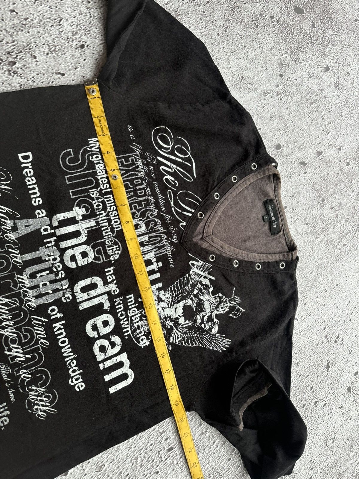 Le Grande Bleu (L.G.B.) Y2k Double Layer Beaumont Carr Poem Skull Punk Style Size US L / EU 52-54 / 3 - 8 Thumbnail