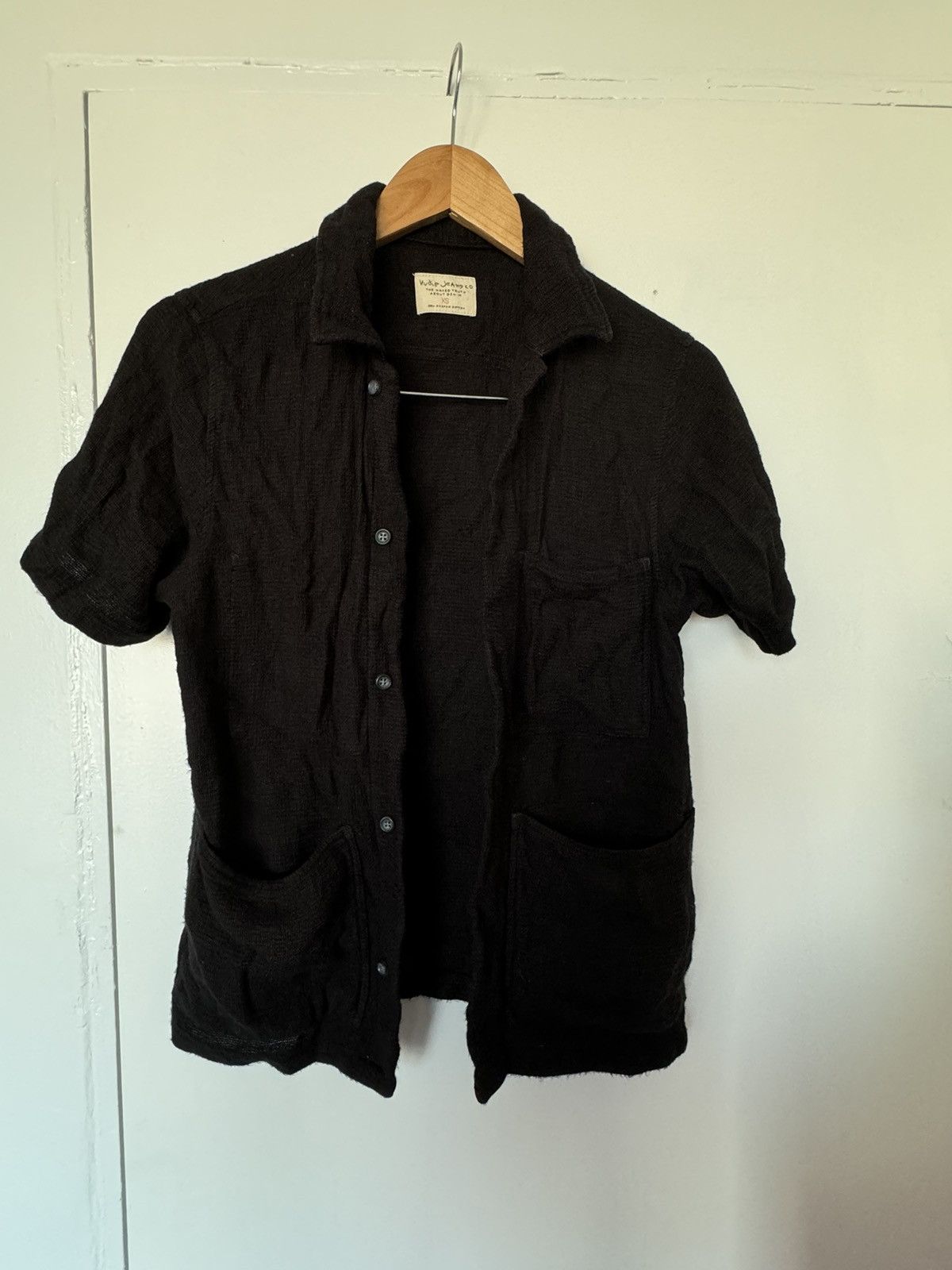 Nudie Jeans Nudie Jeans Svante Net Worker Shirt Black Size US XS / EU 42 / 0 - 3 Thumbnail
