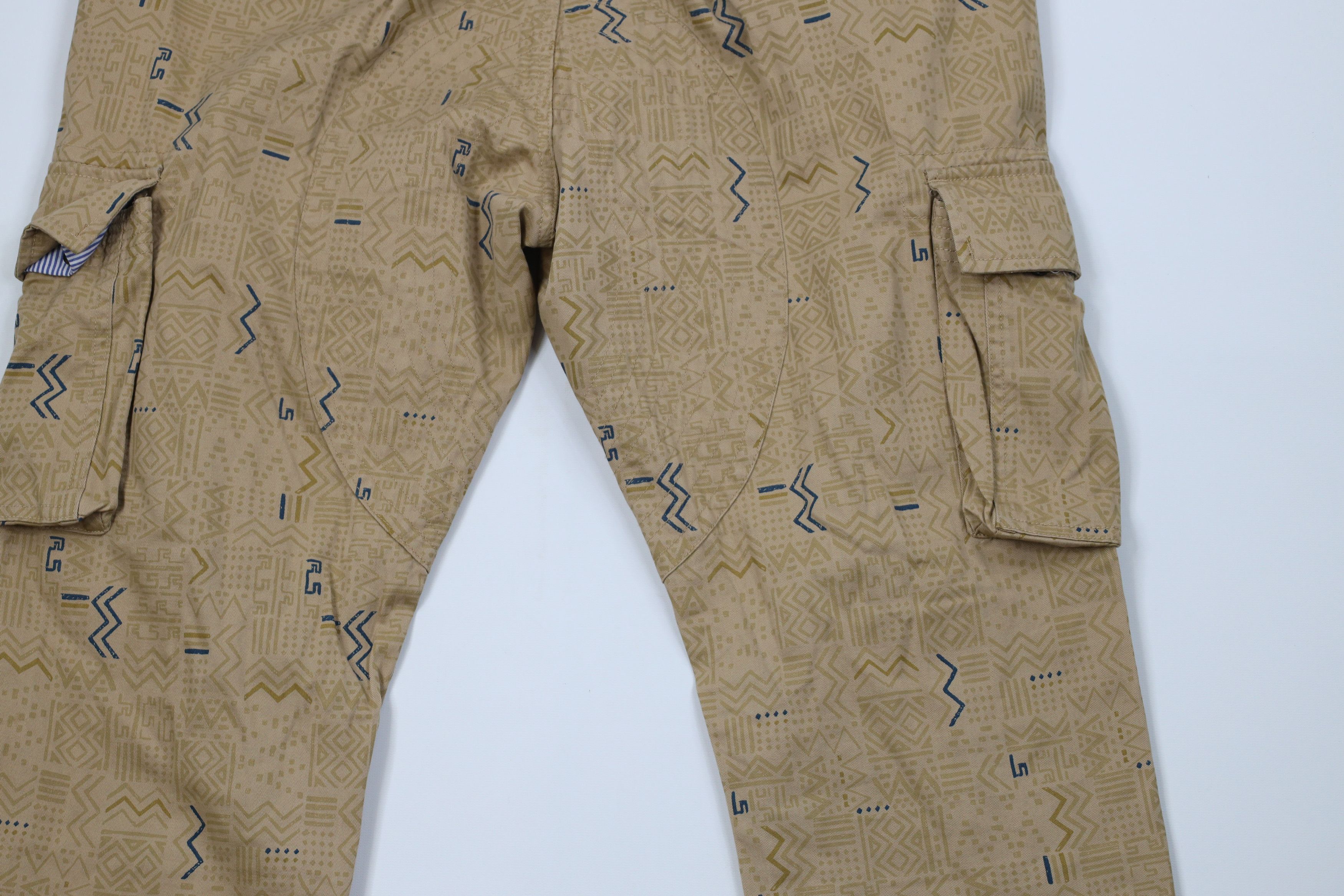 ROCKSMITH Rocksmith Geometric Strap Skateboard Cargo Pants Beige Size US 38 / EU 54 - 12 Thumbnail