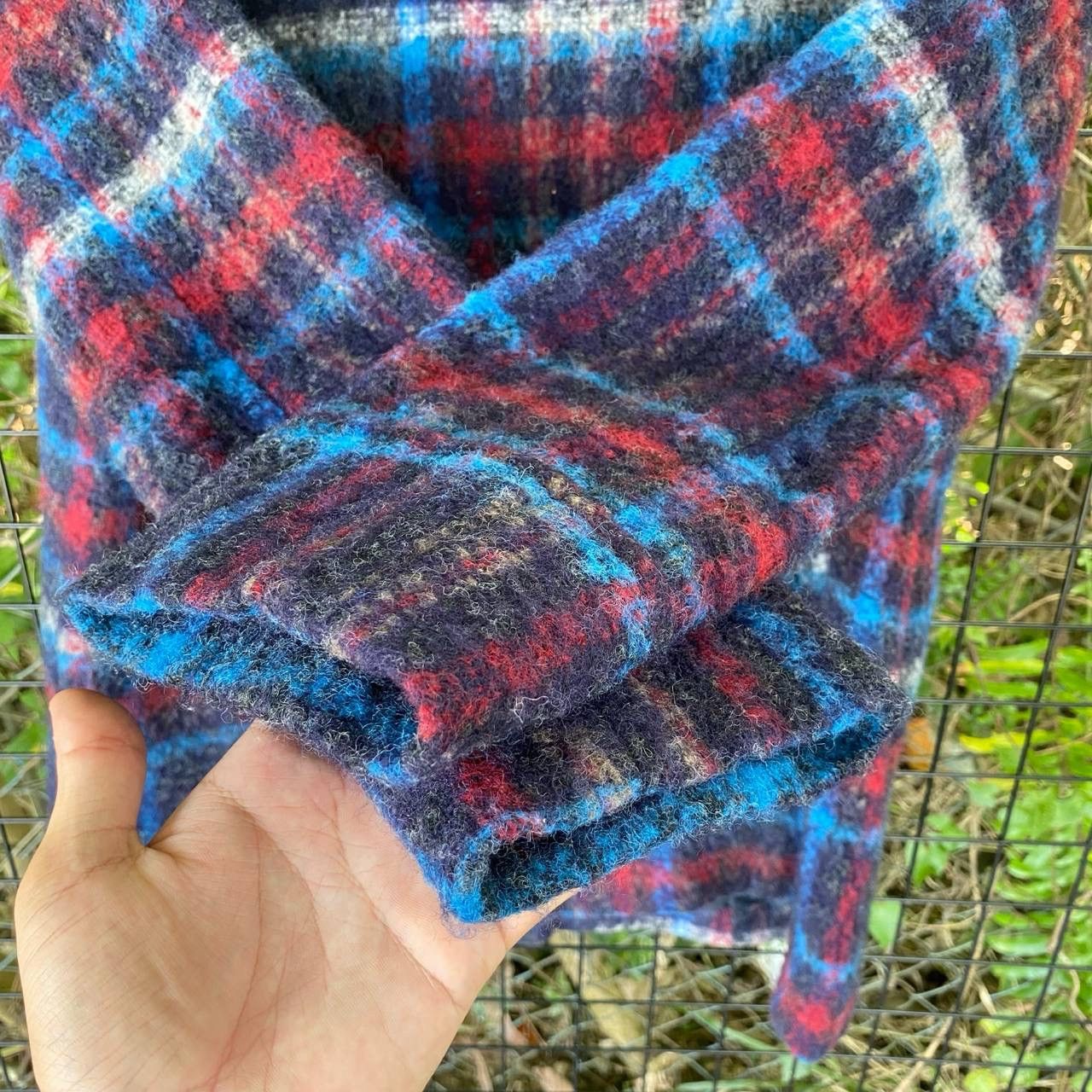 Coeur × Vintage Vintage Ne Shadow Plaid Jacket Size L / US 10 / IT 46 - 9 Thumbnail