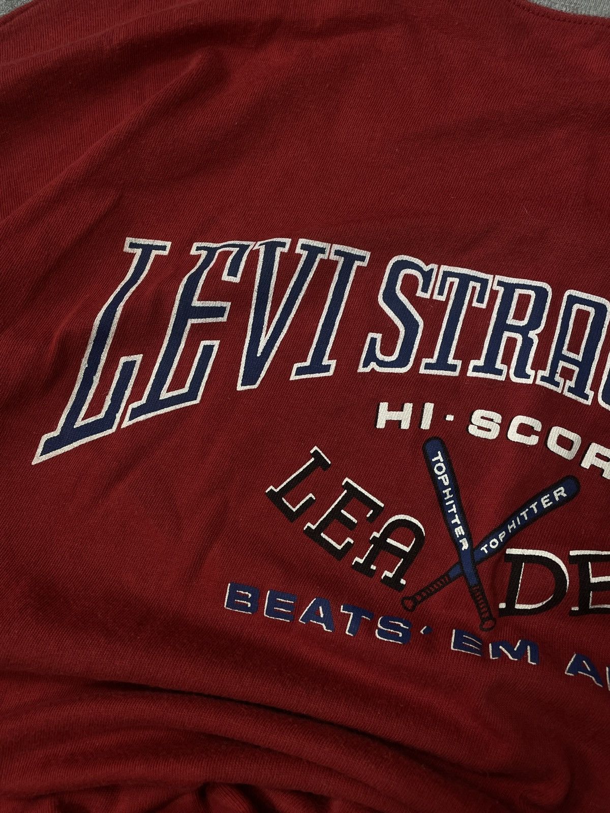 Levi's 🔥Offers🔥Levis Vintage 90s Sweatshirt Spellout Boxy Rare Size US XL / EU 56 / 4 - 3 Thumbnail