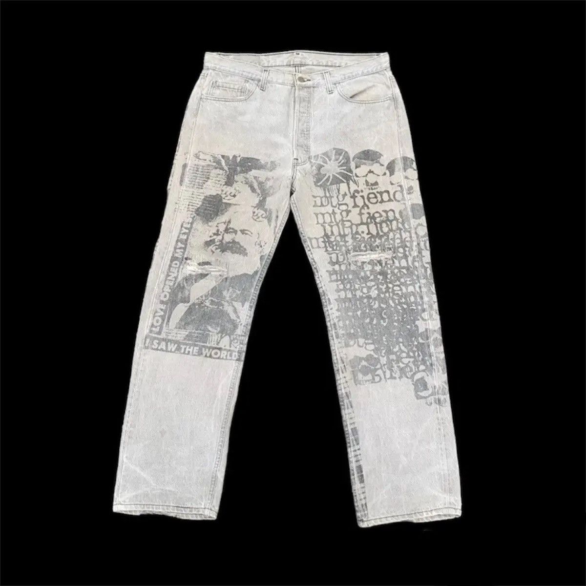 Montage 💥 RARE!! Levi’s Denim Levis Jeans Pants Made In U.S.A Pants Size US 35 - 1 Thumbnail
