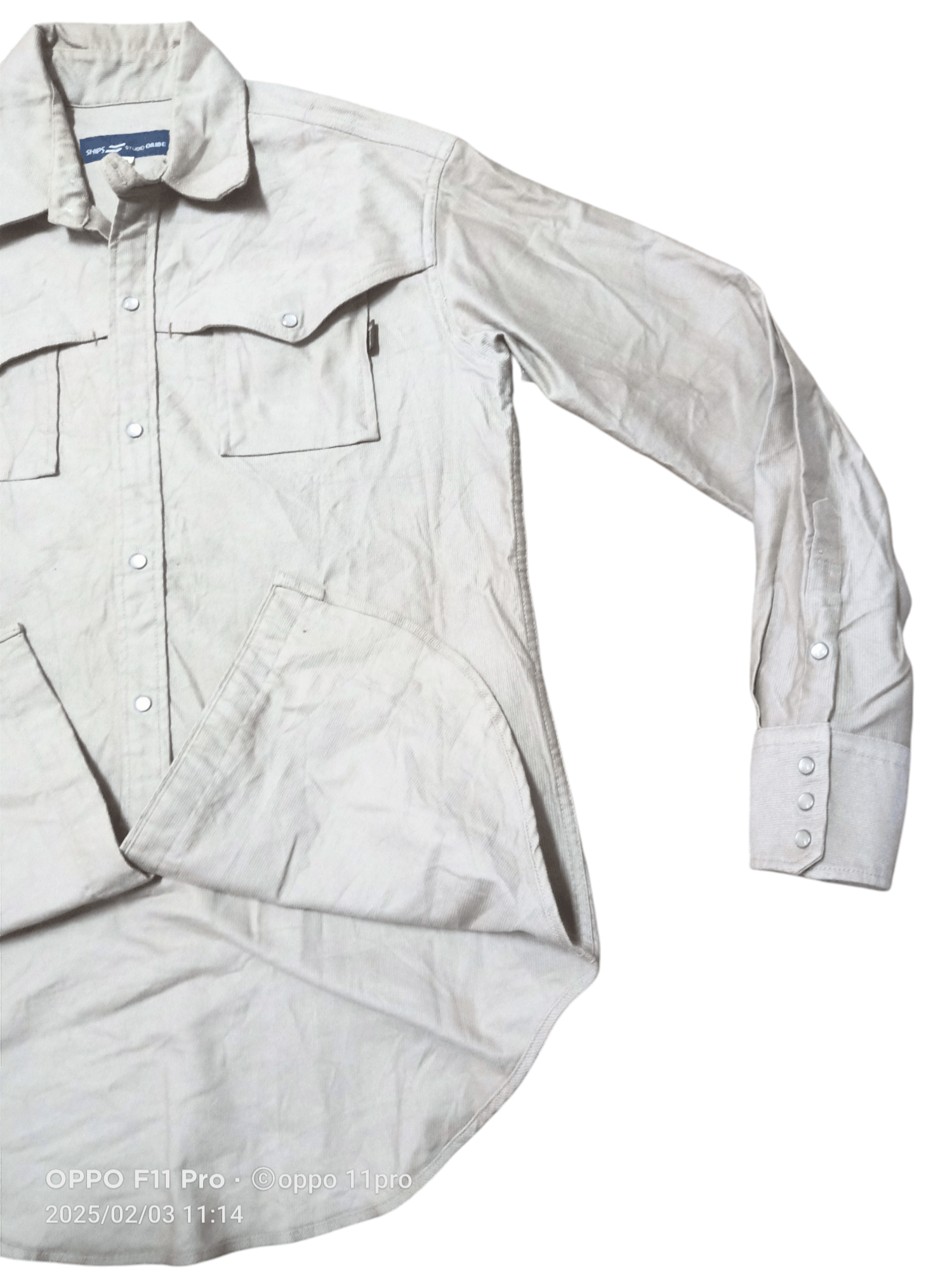 Japanese Brand × SHIPS Ships Studio Western Oribe Heavy Cotton Shirt Size US M / EU 48-50 / 2 - 5 Thumbnail