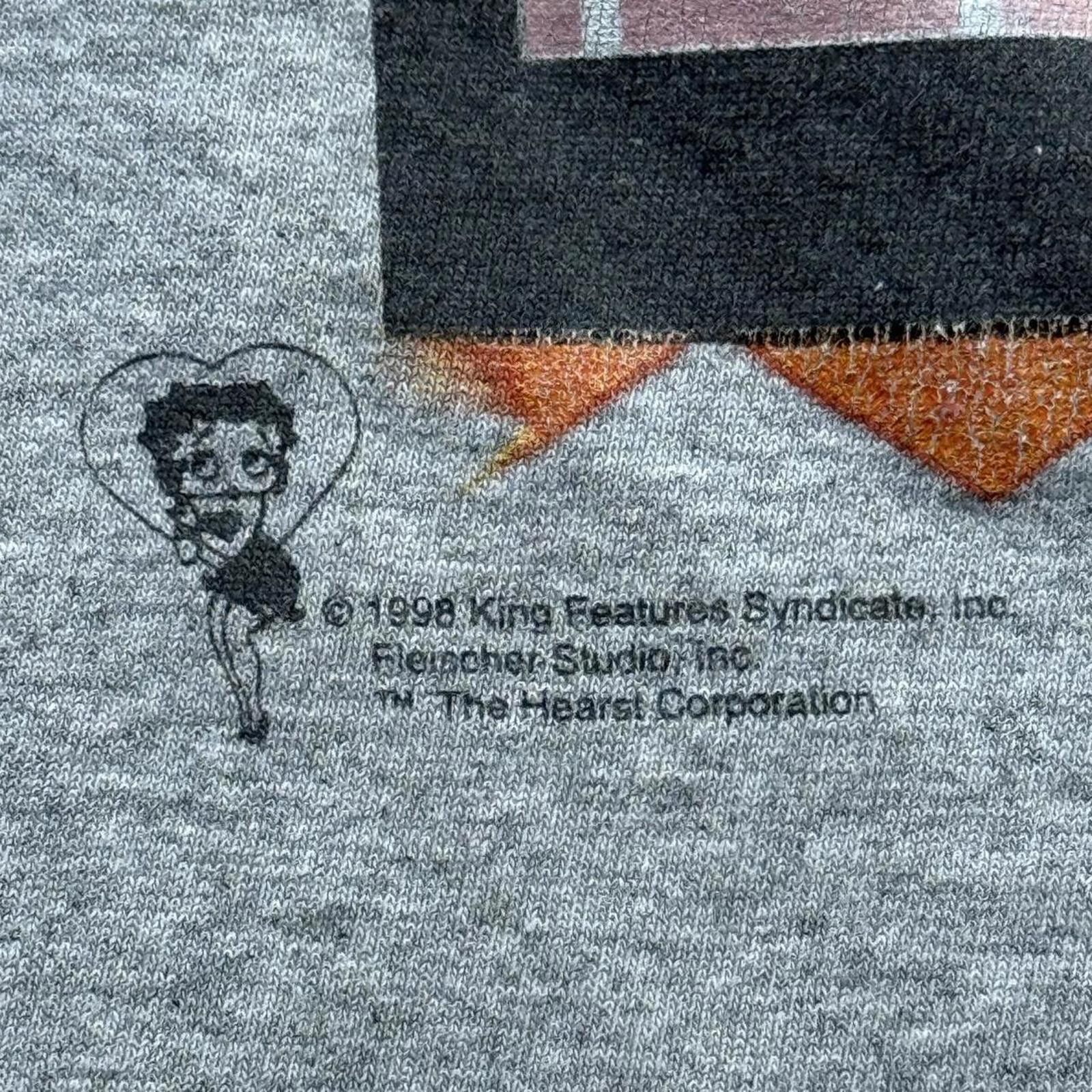 Other Betty Boop “Fire Chief Betty” 1998 Vintage Graphic T-shirt Size US XXL / EU 58 / 5 - 4 Thumbnail
