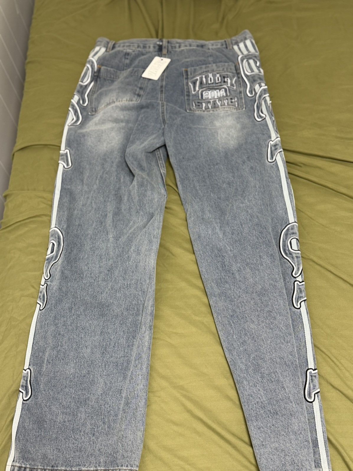Vale Vale STONE WASH BLUE INSIGNIA DENIM Size US 32 / EU 48 - 3 Thumbnail