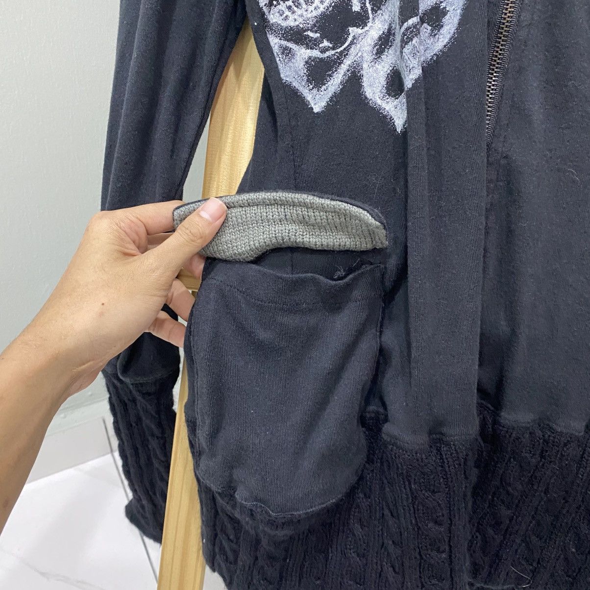 Japanese Brand Japanese Brand GHTZ Chrome Hearts Style Skull Cross Hoodie Size US S / EU 44-46 / 1 - 7 Thumbnail
