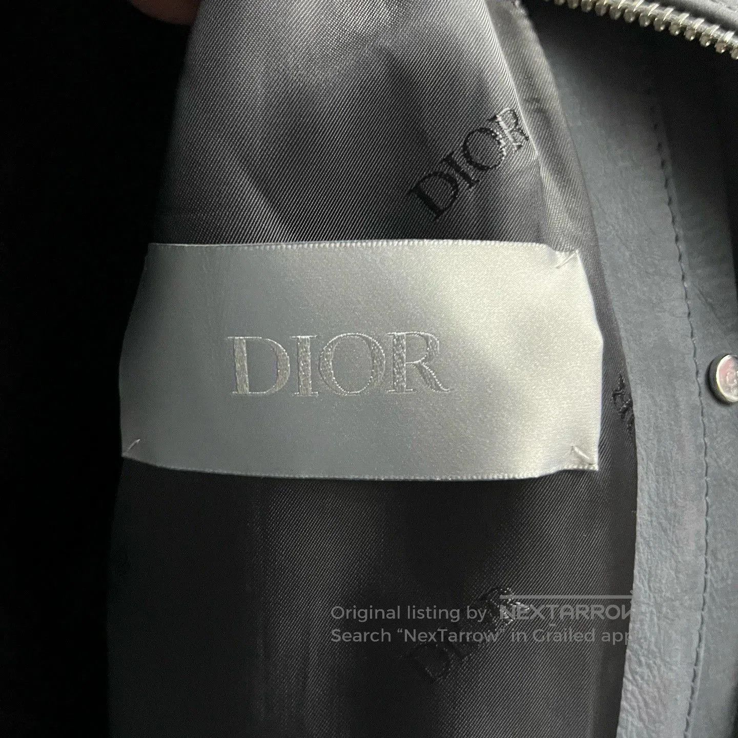 Dior dior gray logo zip-up jacket. Size US L / EU 52-54 / 3 - 3 Thumbnail