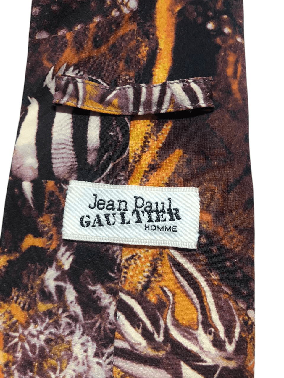 Jean Paul Gaultier Jean Paul Gautier Homme Tie Full Print Rare Design Size ONE SIZE - 6 Thumbnail