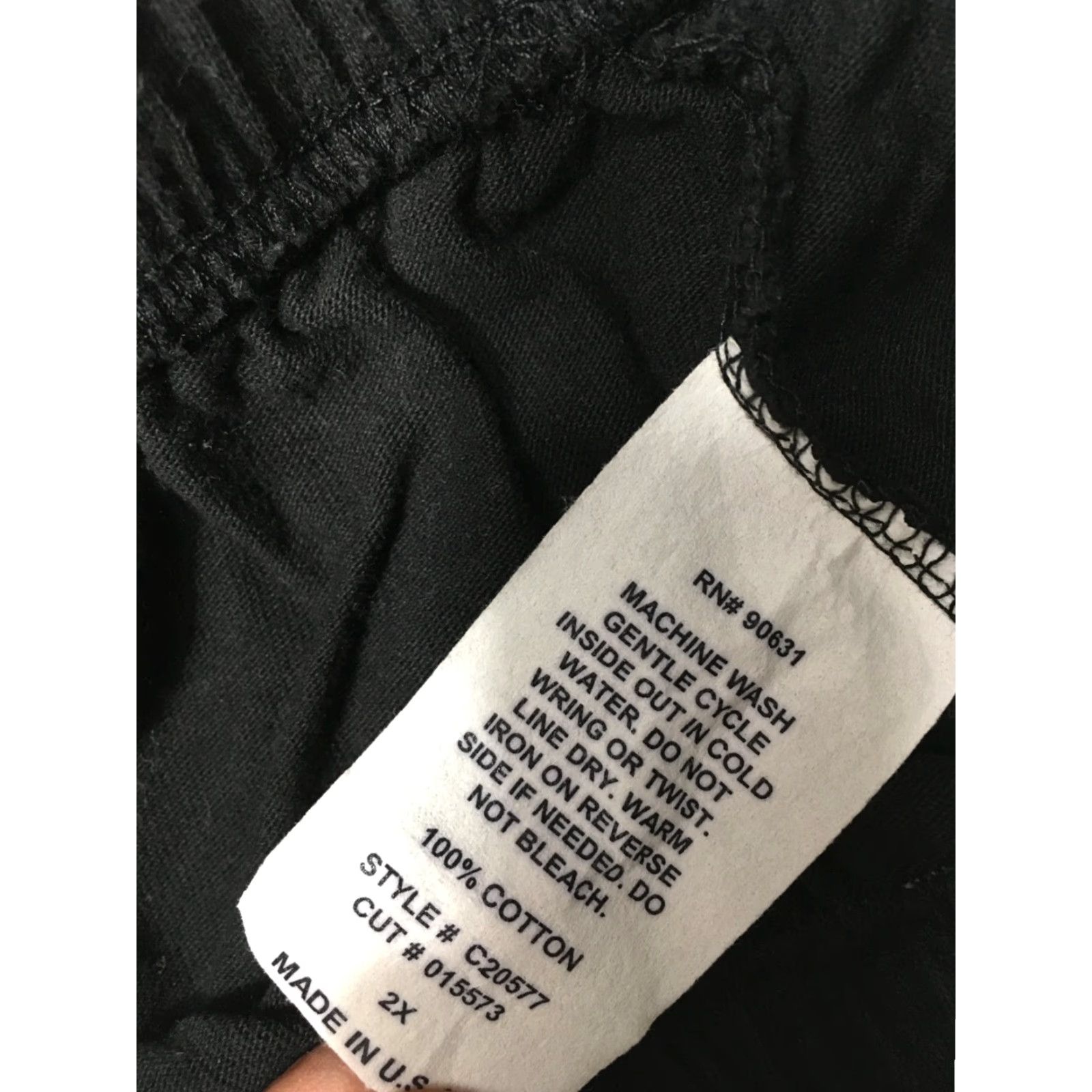 Vintage VINTAGE Original Copa Cabana Wide Leg Cropped Black Linen Rayon Pants 2X Women's Spring Summer Casual Beach Festival Holiday USA Retro Womens Size XXL / US 16-18 / IT 52-54 - 4 Thumbnail