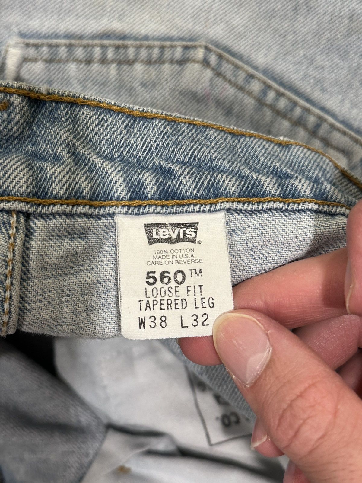 Levi's Vintage Levi’s 506 Blue Distressed Thrashed 90’s Denim Jeans Size US 38 / EU 54 - 11 Thumbnail