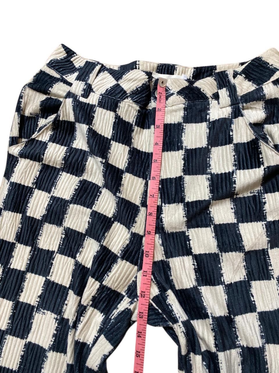Beauty Beast 2000s Grace&Chili Checkerboard Corduroy Flared Pants Y2K Size US 27 - 10 Thumbnail