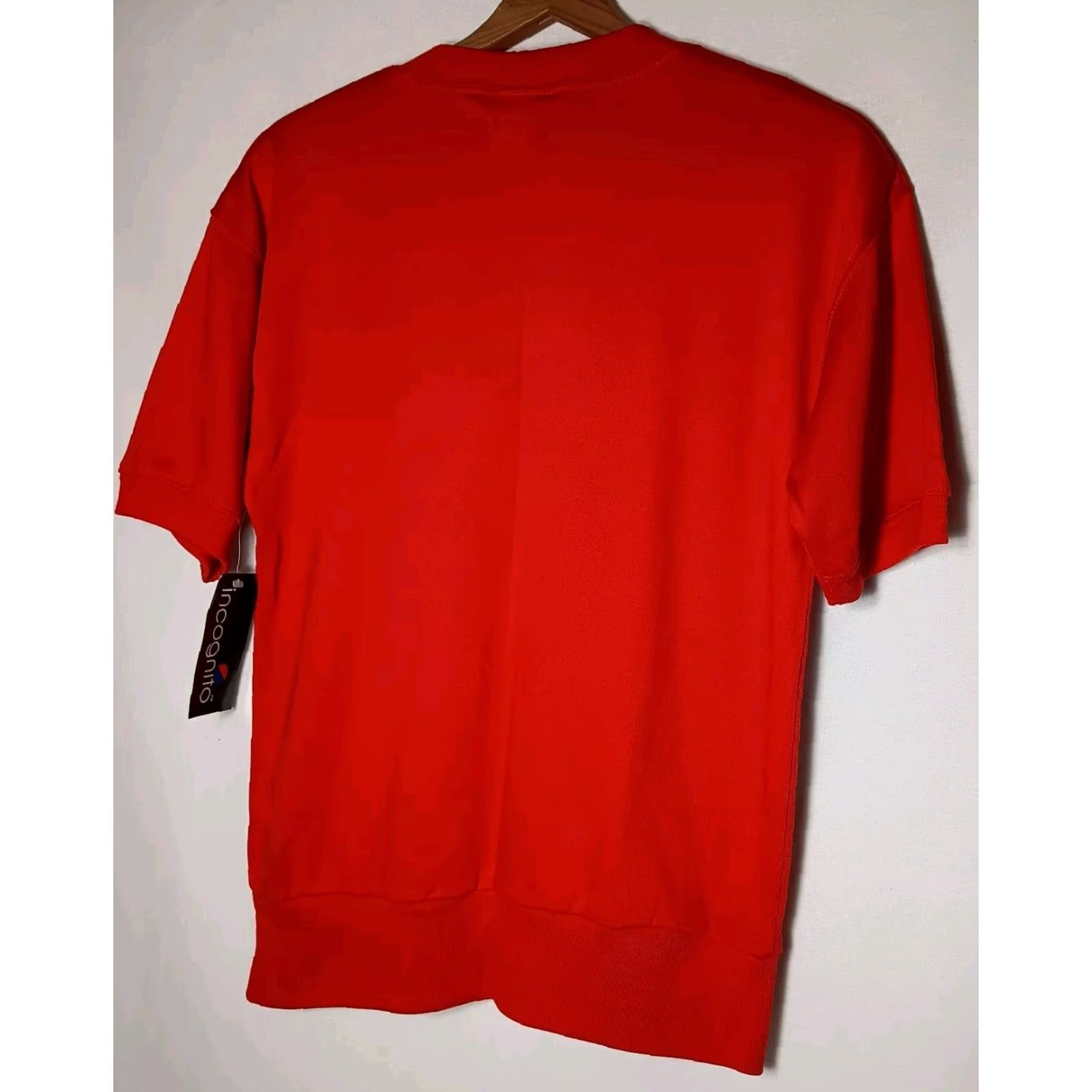 Vintage VINTAGE Incognito T Shirt Women S Short Sleeve Waistband Ringer Red NOS New WS22 Size S / US 4 / IT 40 - 3 Thumbnail
