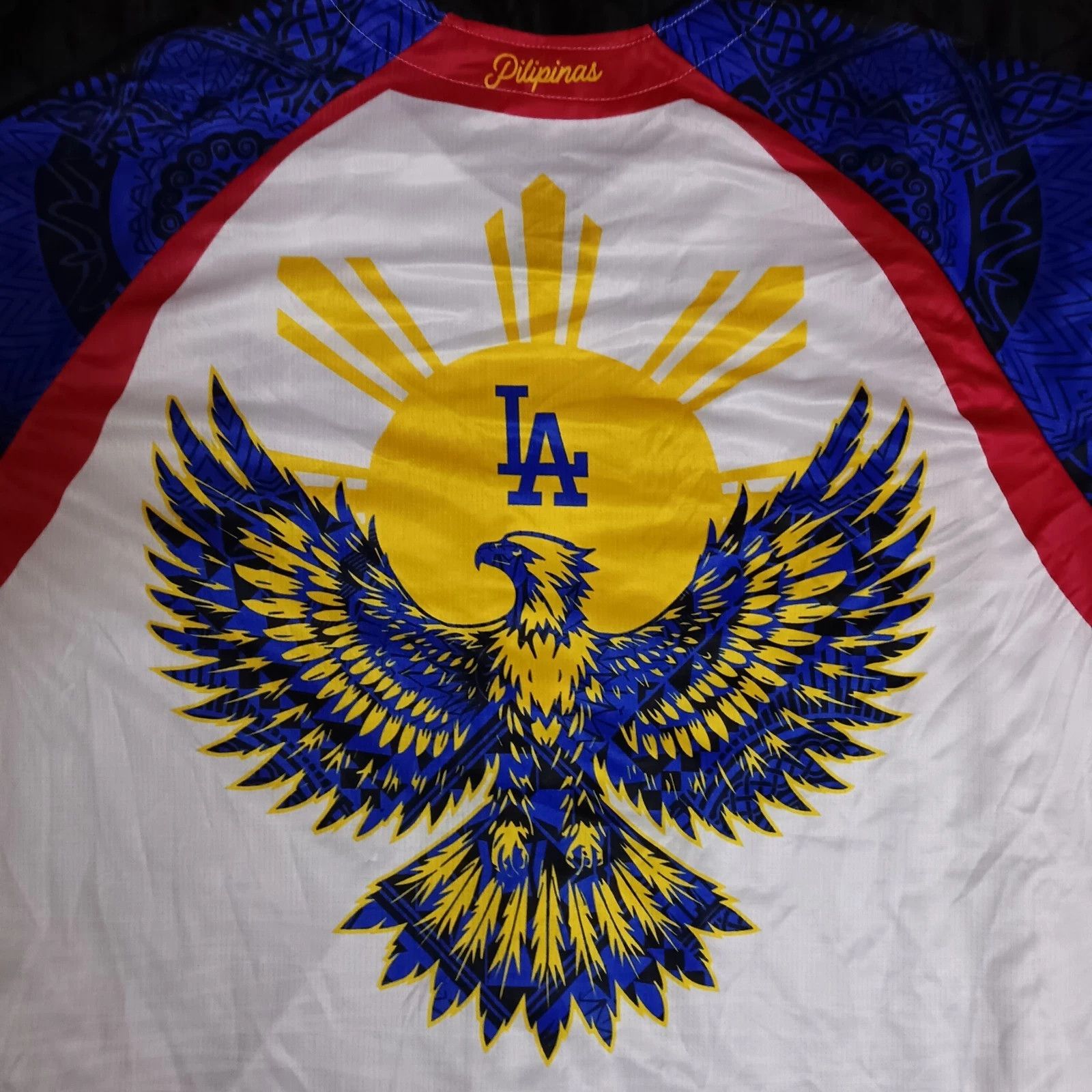 MLB LA Dodgers Filipino Heritage Night Pilipinas Baseball Jersey Size US XL / EU 56 / 4 - 8 Thumbnail