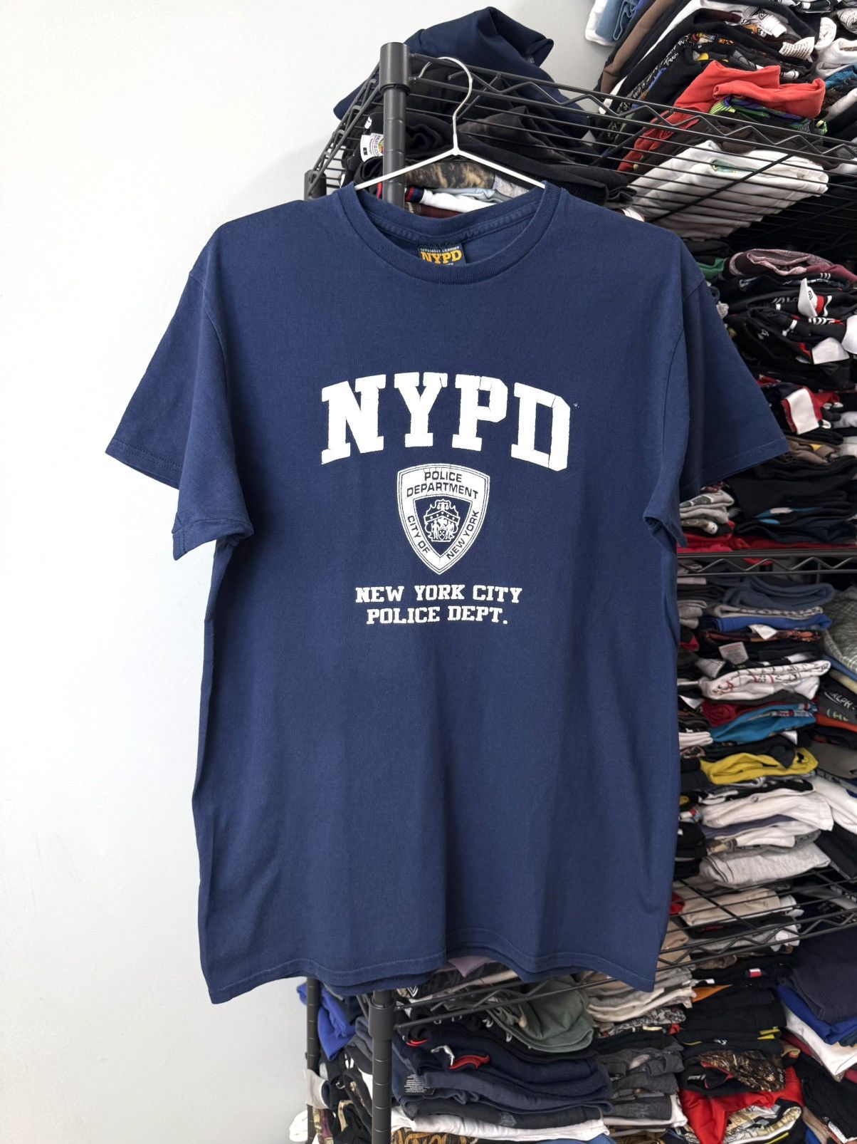 Vintage Vintage NYPD New York Police Department T Shirt Size US S / EU 44-46 / 1 - 1 Thumbnail