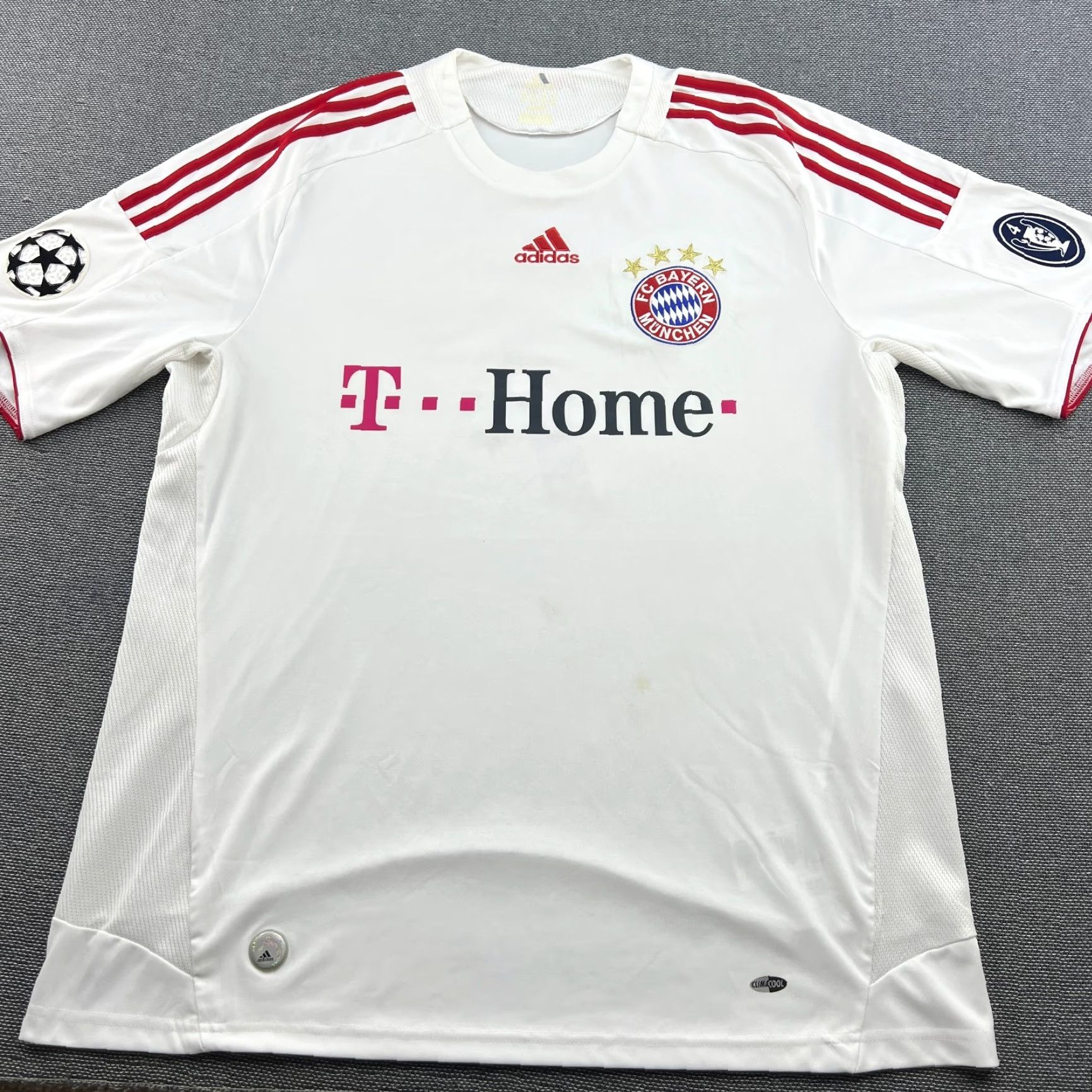 Adidas adidas Bayern Munich 2008 2009 Third Franck Ribery Football Jersey Mens XL White Shirt Short Sleeve Jersey Mens XL White adidas Size US XL / EU 56 / 4 - 3 Thumbnail