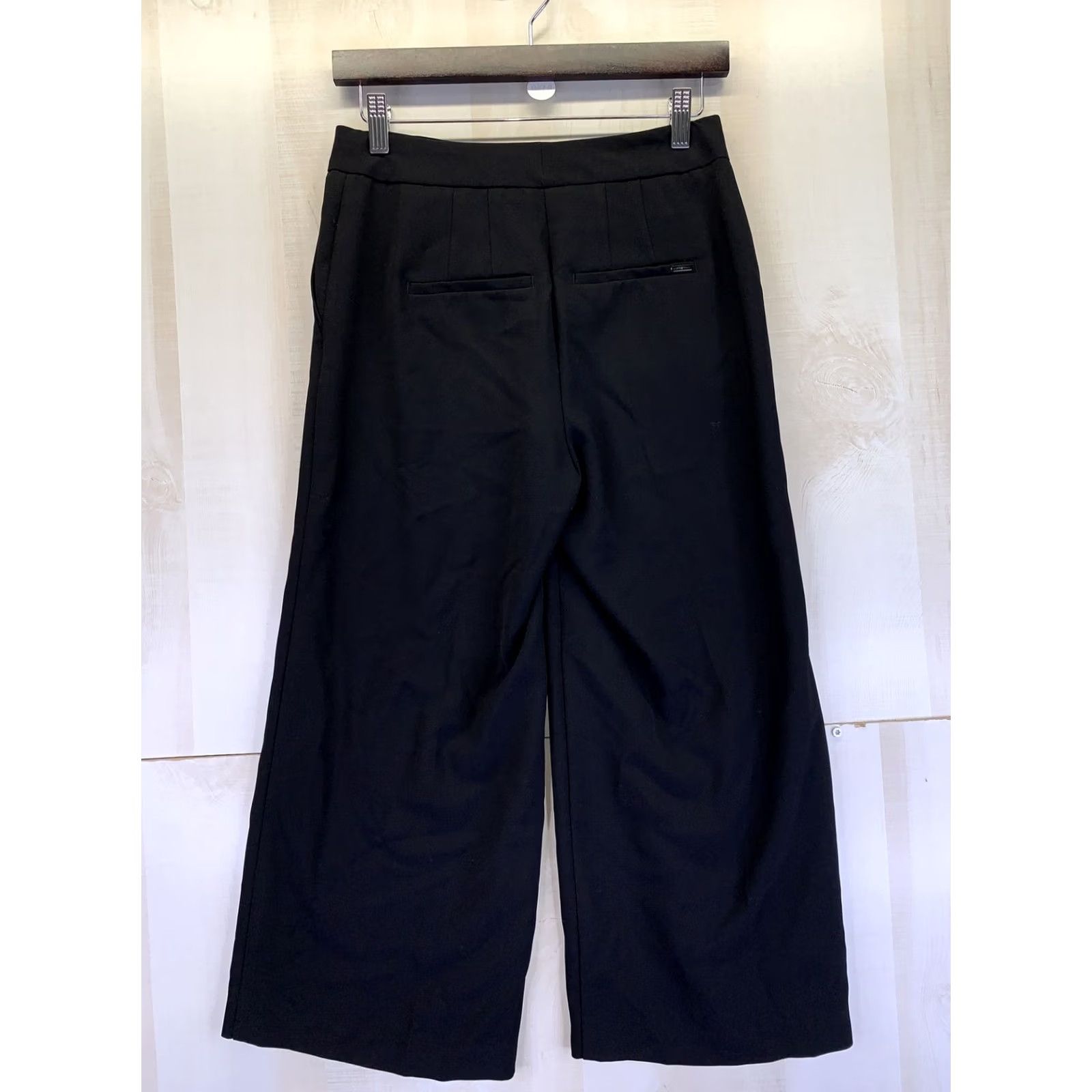 White House Black Market White House Black Market Pants Shirt Wide-Leg Cropped Womens 00 Black Size 24" / US 00 / IT 34 - 6 Thumbnail