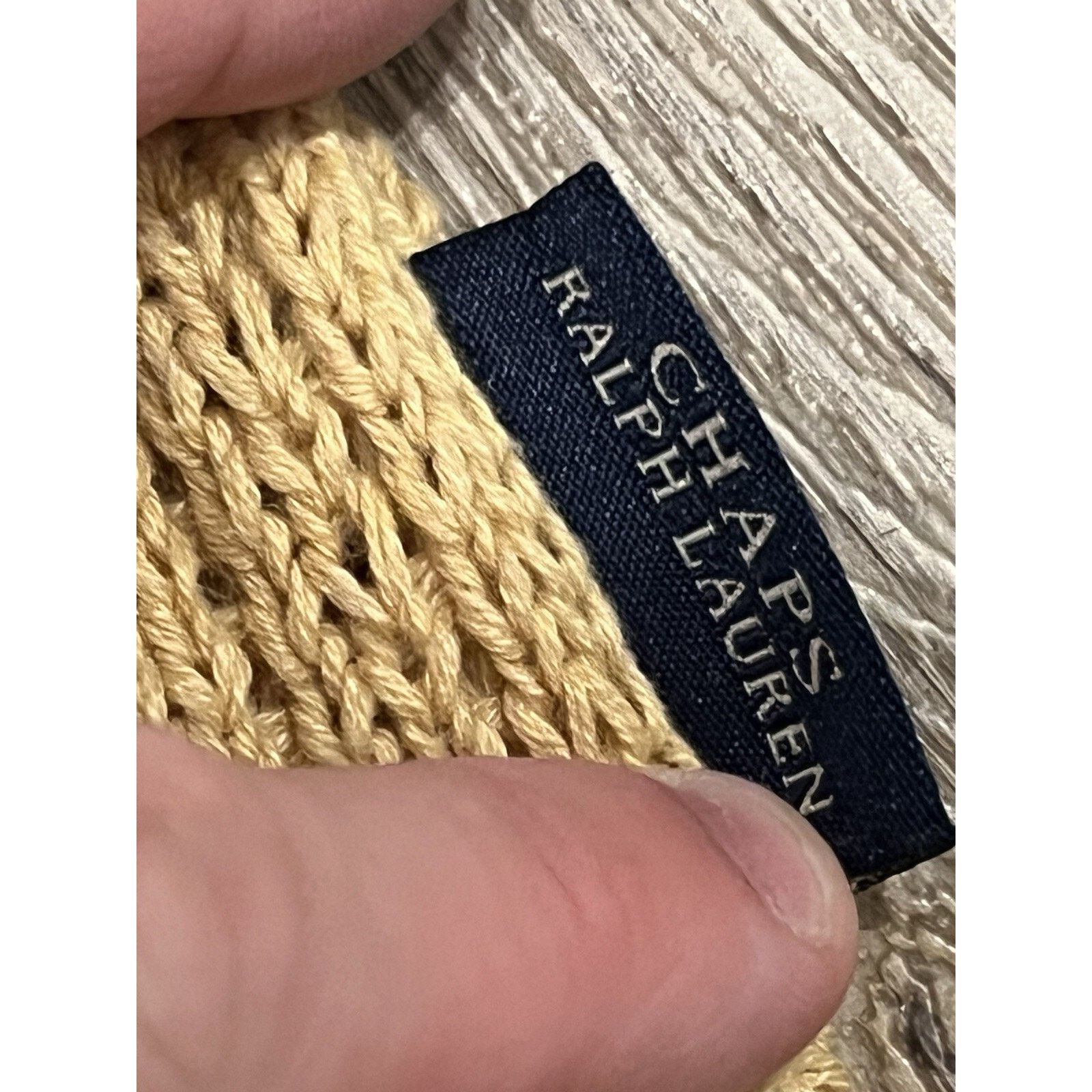 Chaps Vintage Chaps Ralph Lauren Cable-Knit Yellow Sweater Men’s L Size US L / EU 52-54 / 3 - 5 Thumbnail