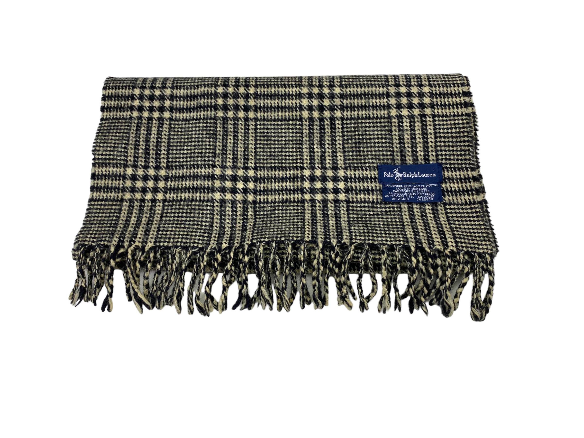 Polo Ralph Lauren × Vintage Vintage Polo Ralph Lauren Lambswool Muffler Scarf Size ONE SIZE - 6 Thumbnail