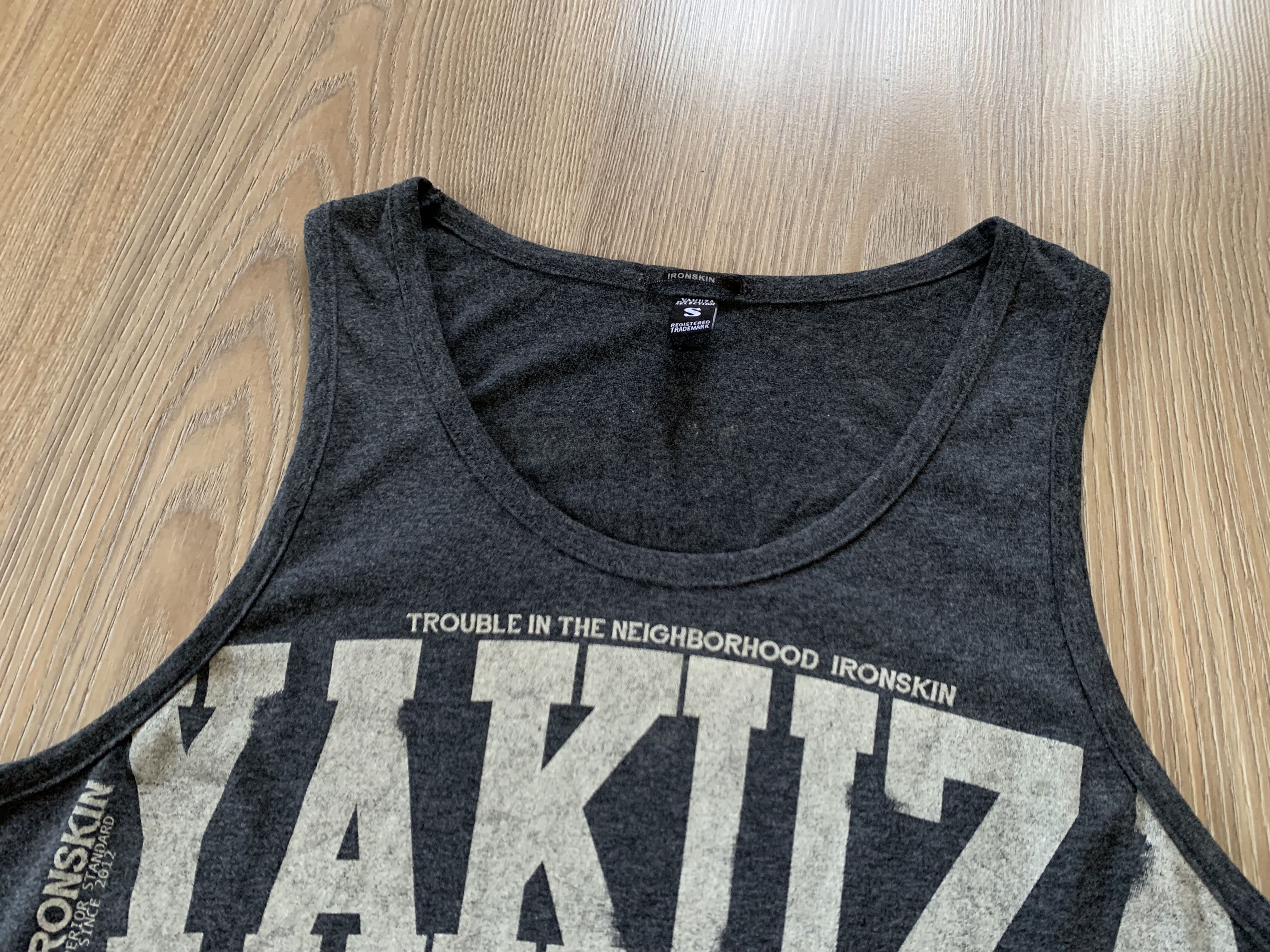 Edition Japan × Japanese Brand Vintage Yakuza Grey Printed Sleeveless T-Shirt Size US S / EU 44-46 / 1 - 4 Thumbnail