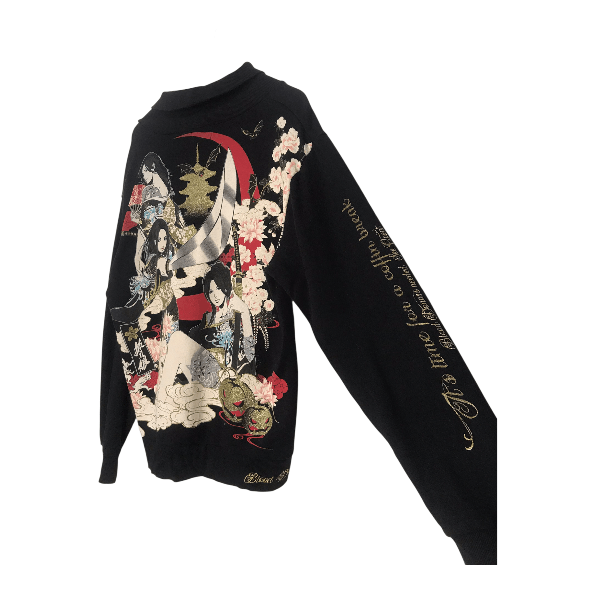 Karakuri Tamashii Japanese Women Full Print Cardigan jacket Size US M / EU 48-50 / 2 - 3 Thumbnail
