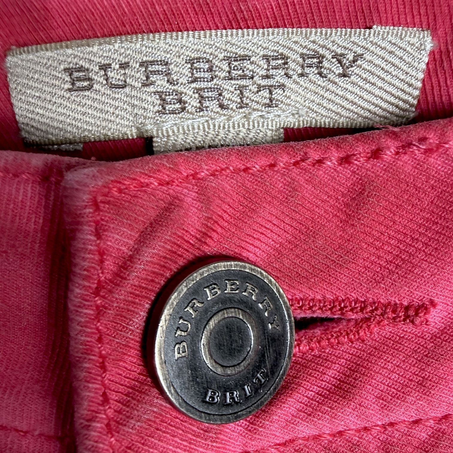 Burberry Burberry Brit Women's Skinny Crop Pink Jeans W29 $425 retail Size 29" - 3 Thumbnail