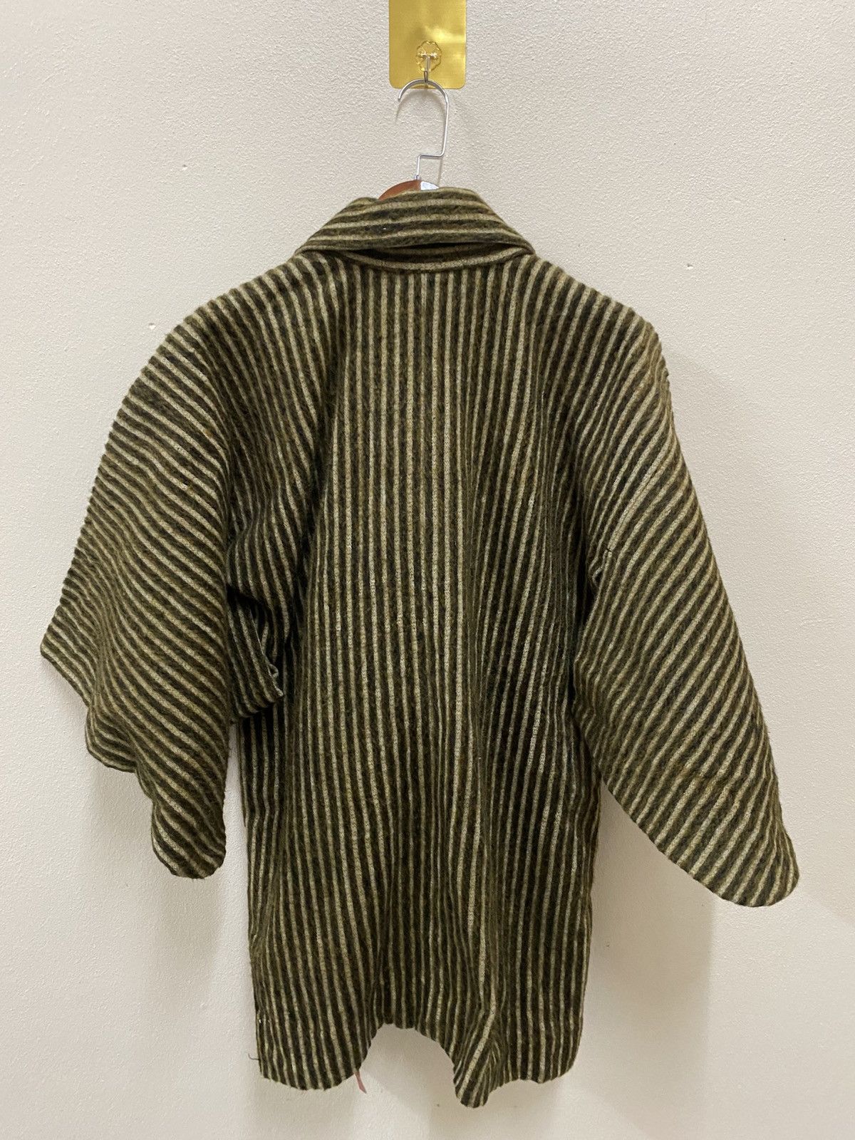 Japanese Brand Rare Japan Wool Stripe Kimono Jacket – Archive Samurai Vibes Size US L / EU 52-54 / 3 - 5 Thumbnail