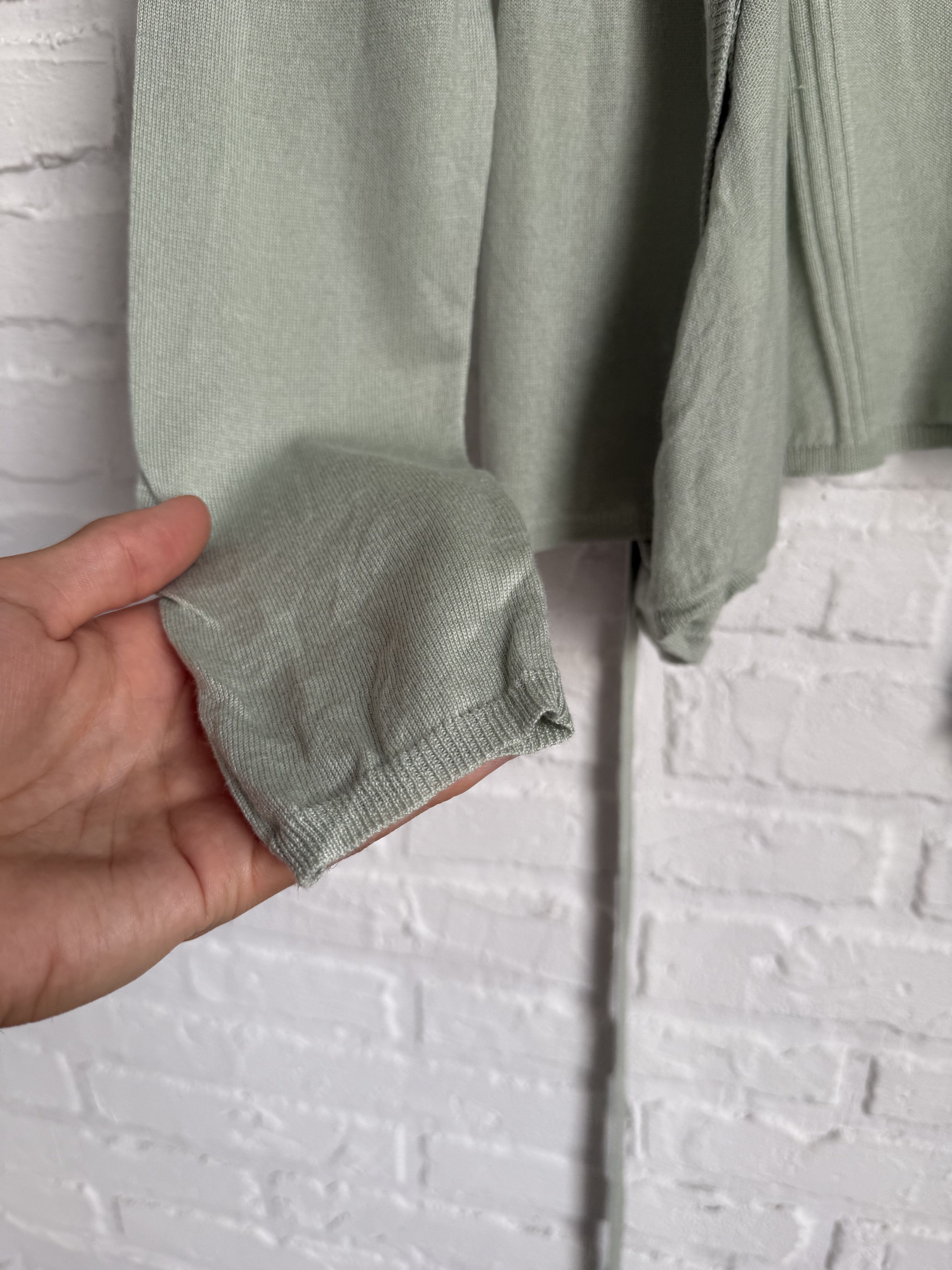 DOROTHEE SCHUMACHER Dorothee Schumacher green wool silk cardigan Size S / US 4 / IT 40 - 7 Thumbnail