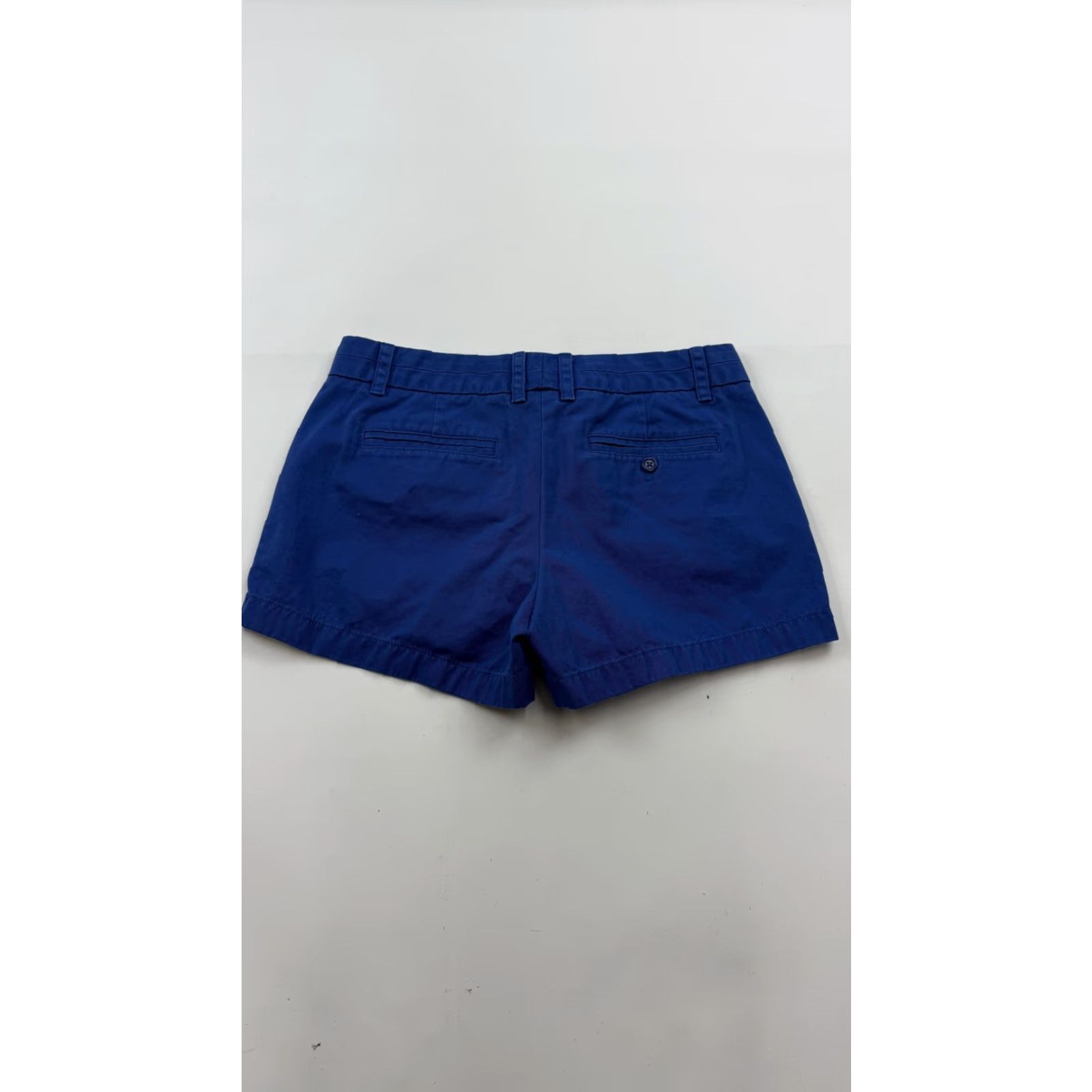 J.Crew J.Crew Chino Shorts Womens 6 Blue Classic Cotton Casual Flat Front Summer Size 28" / US 6 / IT 42 - 4 Thumbnail