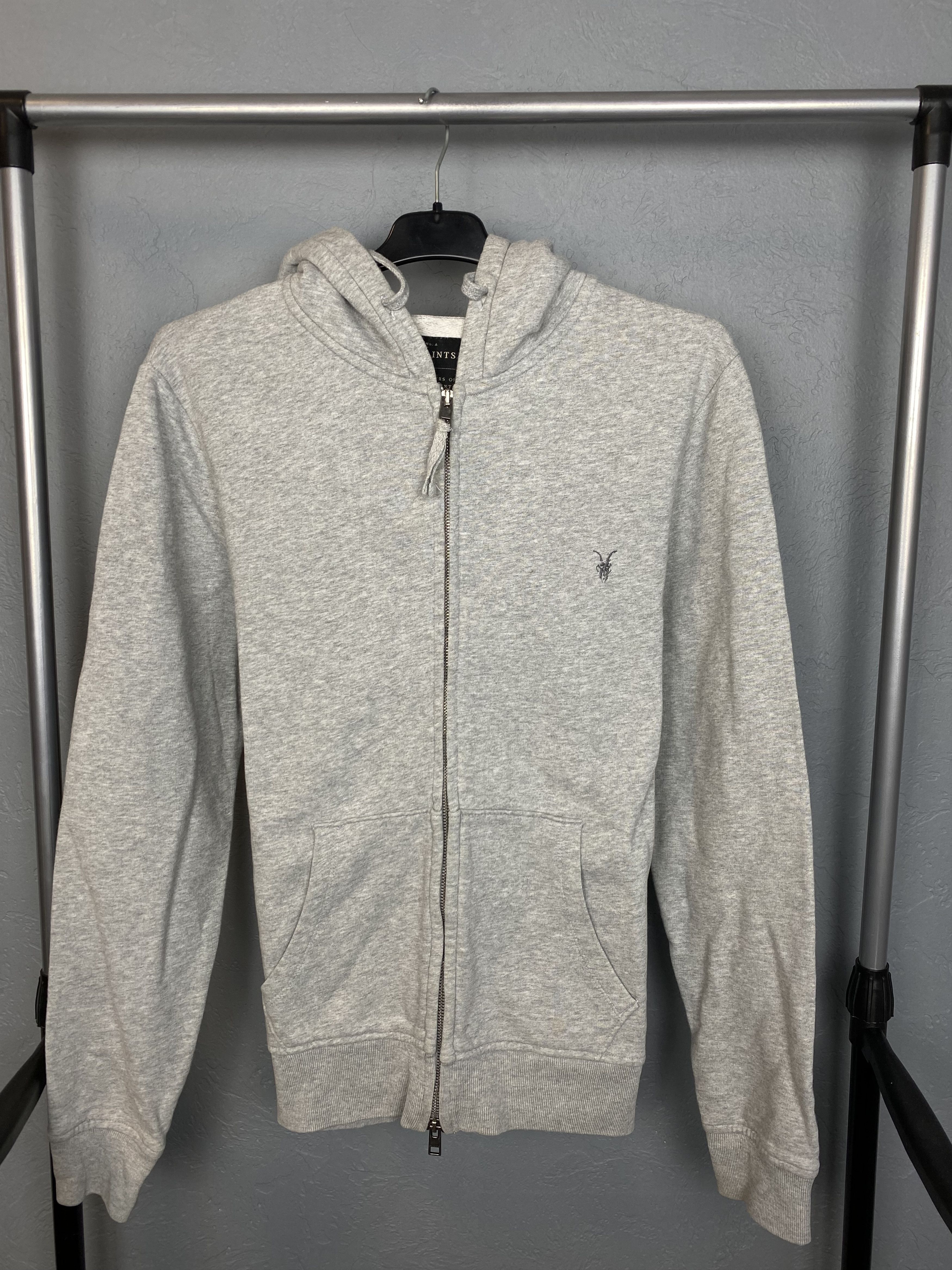 Allsaints × Vintage Allsaints Vintage Mens Zip Hoodie Y2K Size US M / EU 48-50 / 2 - 1 Thumbnail