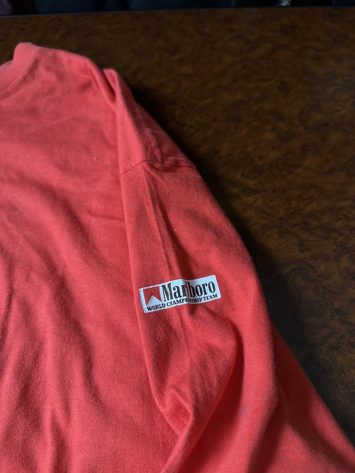 Marlboro × Vintage Vintage 80s Marlboro moto Baseball Tee shirt single stitch Size US XL / EU 56 / 4 - 4 Thumbnail