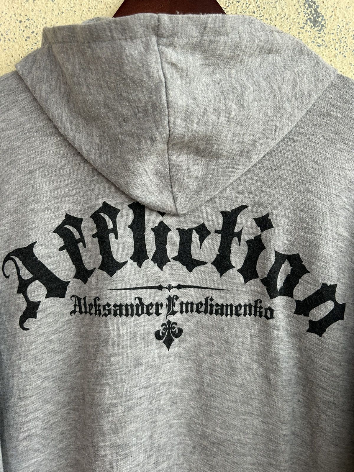 Japanese Brand Affliction Aleksander Melianenko MMA Skull Zip Up Hoodie Size US XS / EU 42 / 0 - 8 Thumbnail