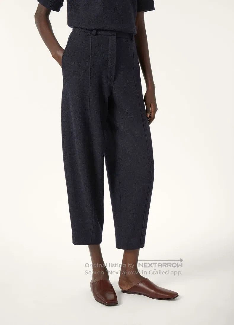 Loro Piana Loro Piana High Waist Casual Trousers, 96% Cashmere, 4% Ny Size 37" - 4 Thumbnail