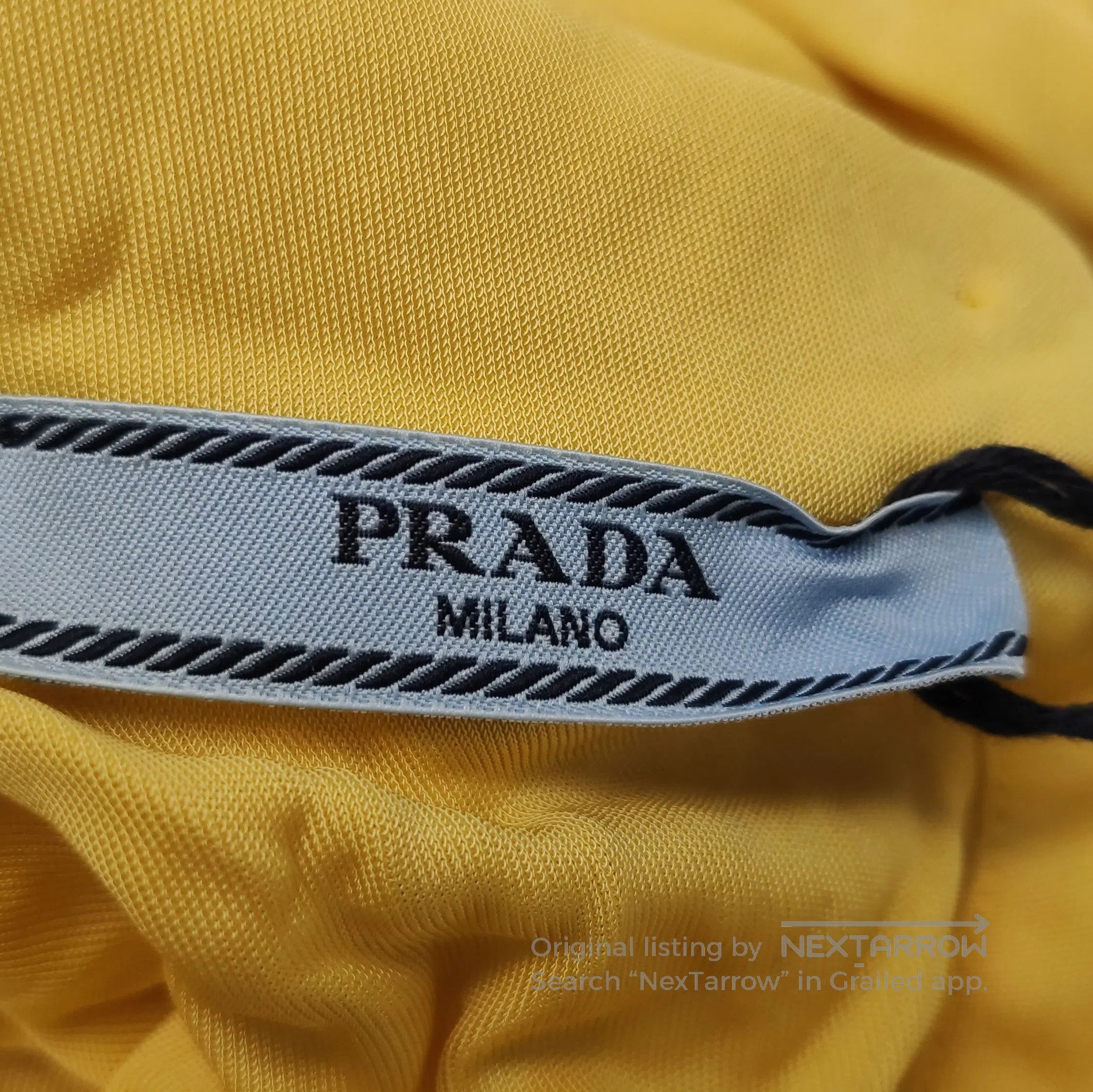 Prada Prada Yellow Long Sleeve Top with Ruffles . Size S / US 4 / IT 40 - 5 Thumbnail