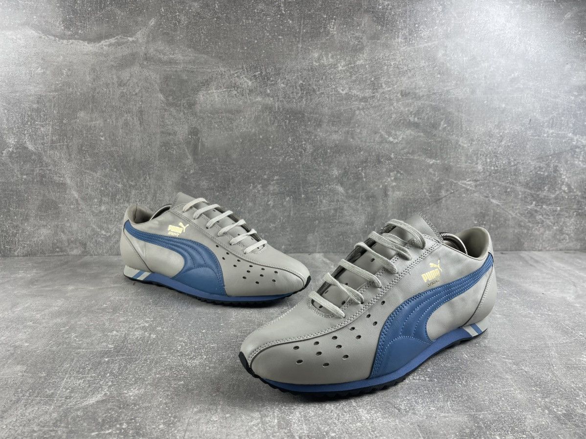 Puma Vintage Puma Sprint Grey Morn Shadow Retro Track Sneakers Size US 11.5 / EU 44-45 - 4 Thumbnail